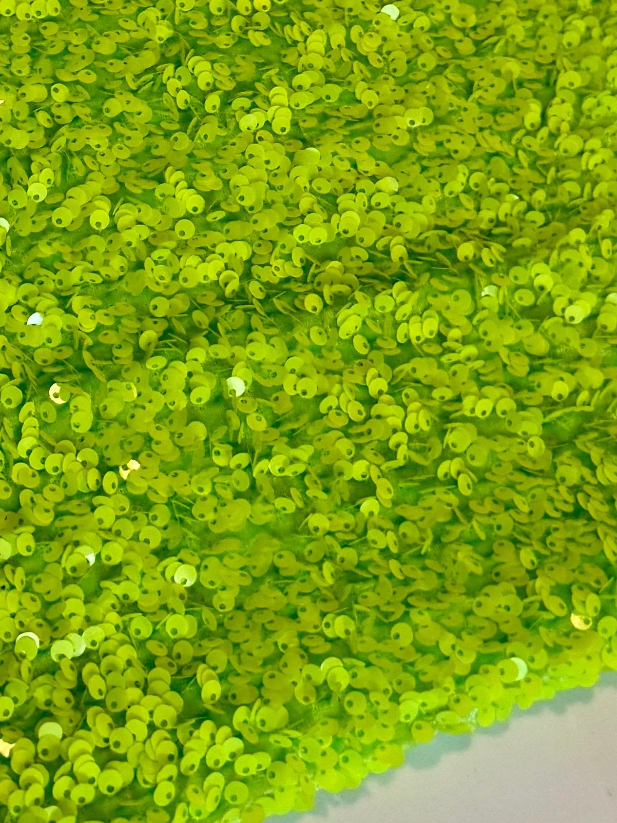 Neon Green Sequin on Velvet (Exclusive Color) - Image 2