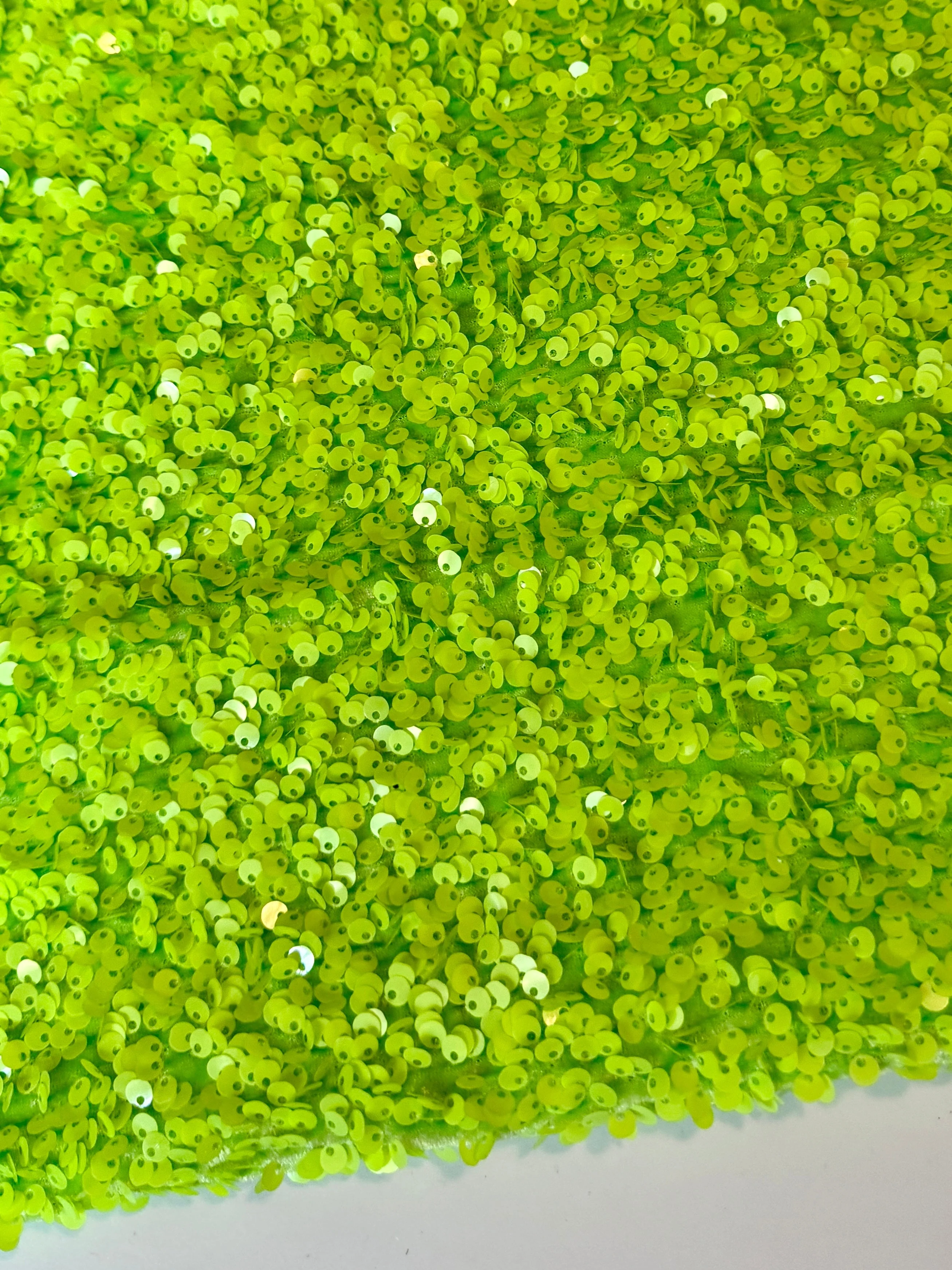 Neon Green Sequin on Velvet (Exclusive Color) - Image 4