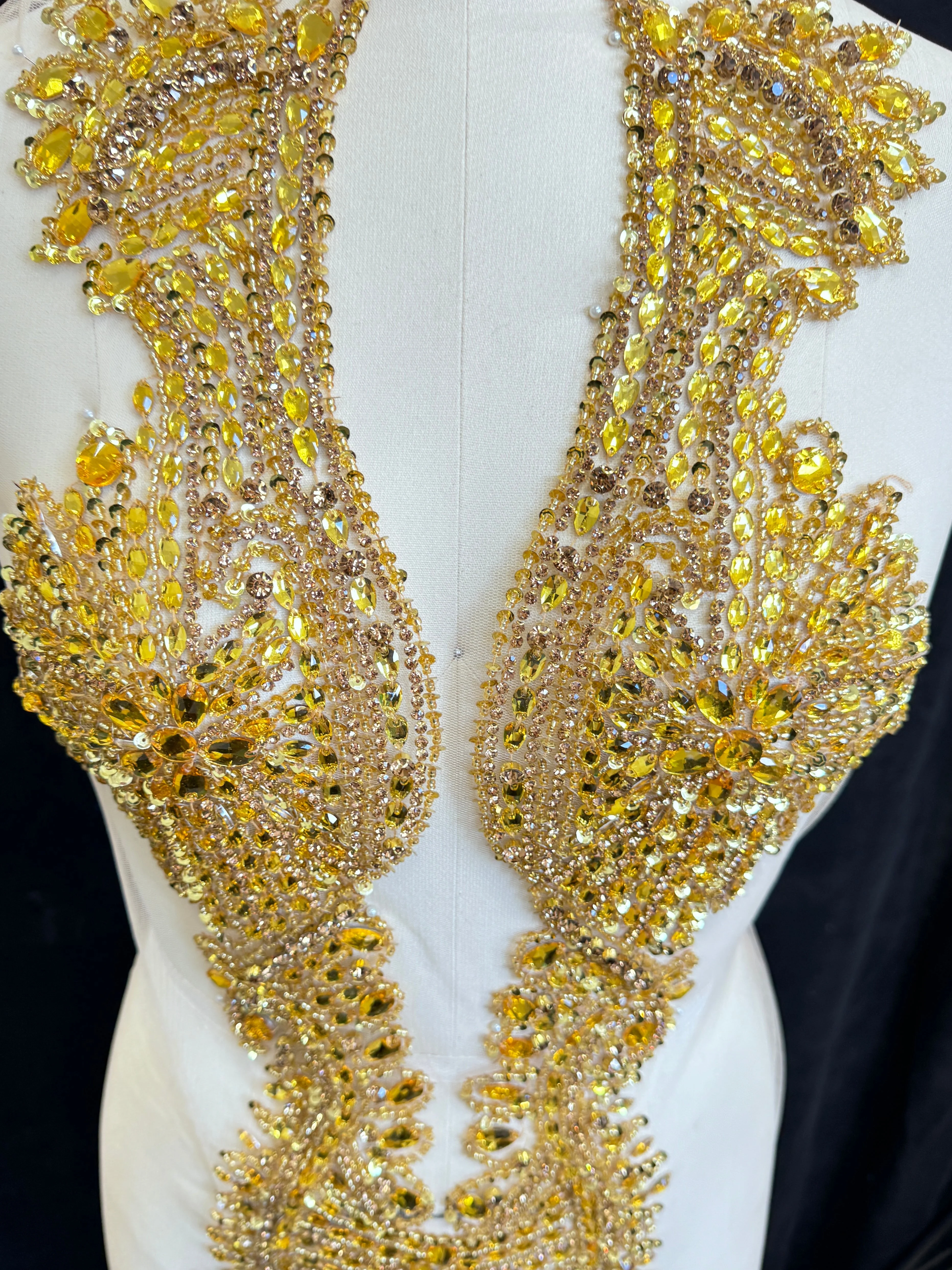 Nico Gold Rhinestones Bodice Applique - Image 5