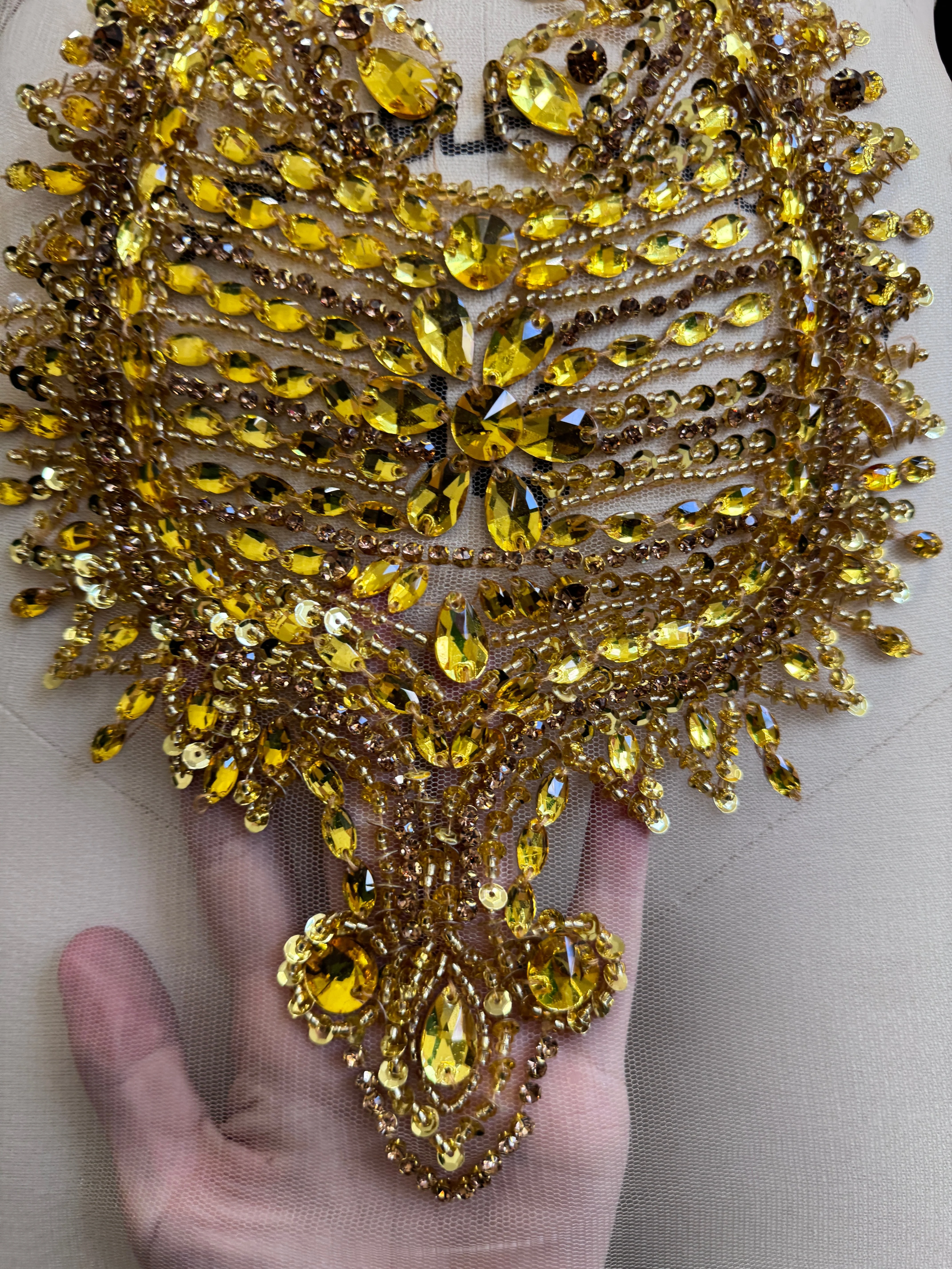 Nico Gold Rhinestones Bodice Applique - Image 6