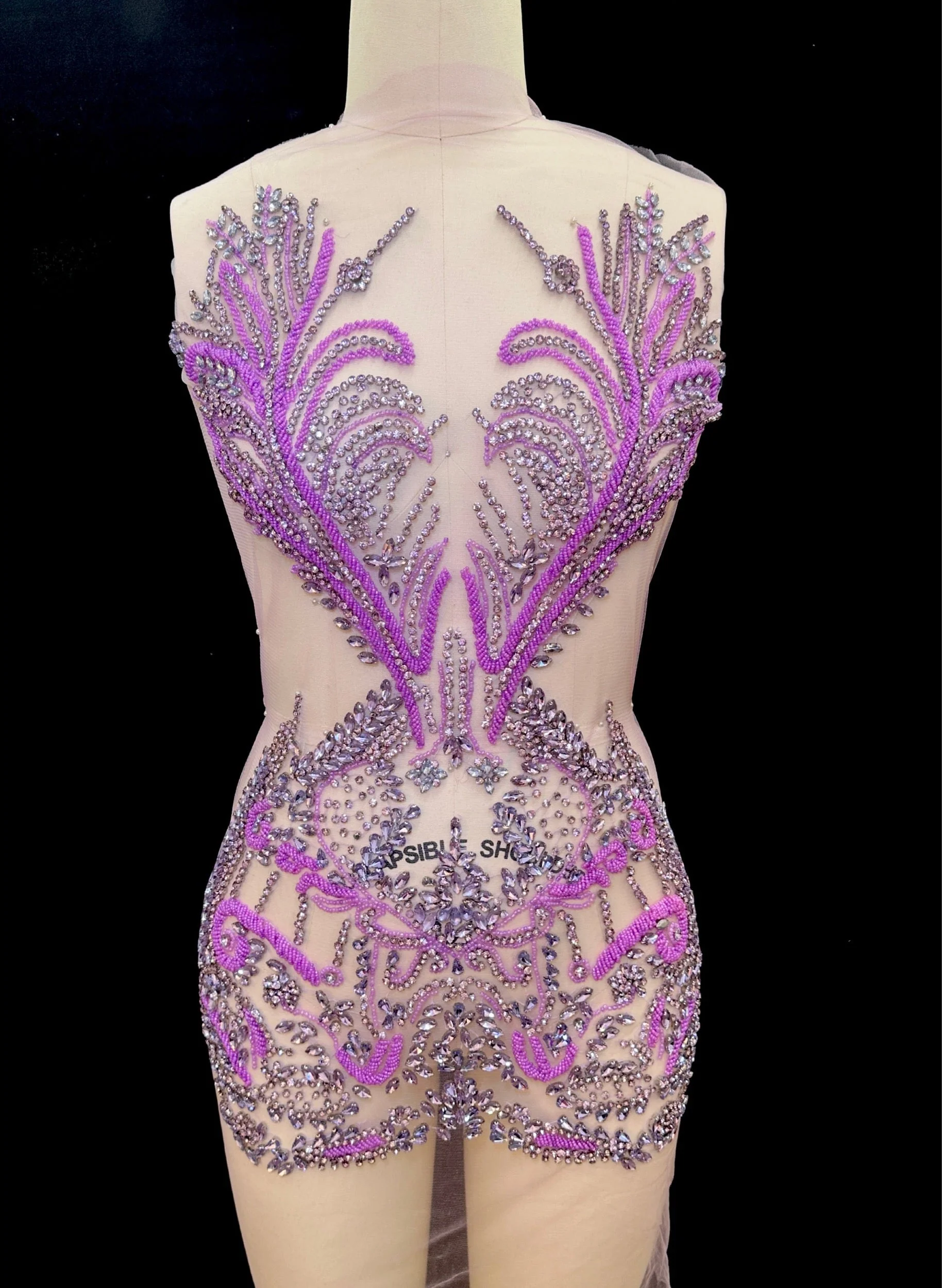 Nicole Rhinestones Bodice Applique