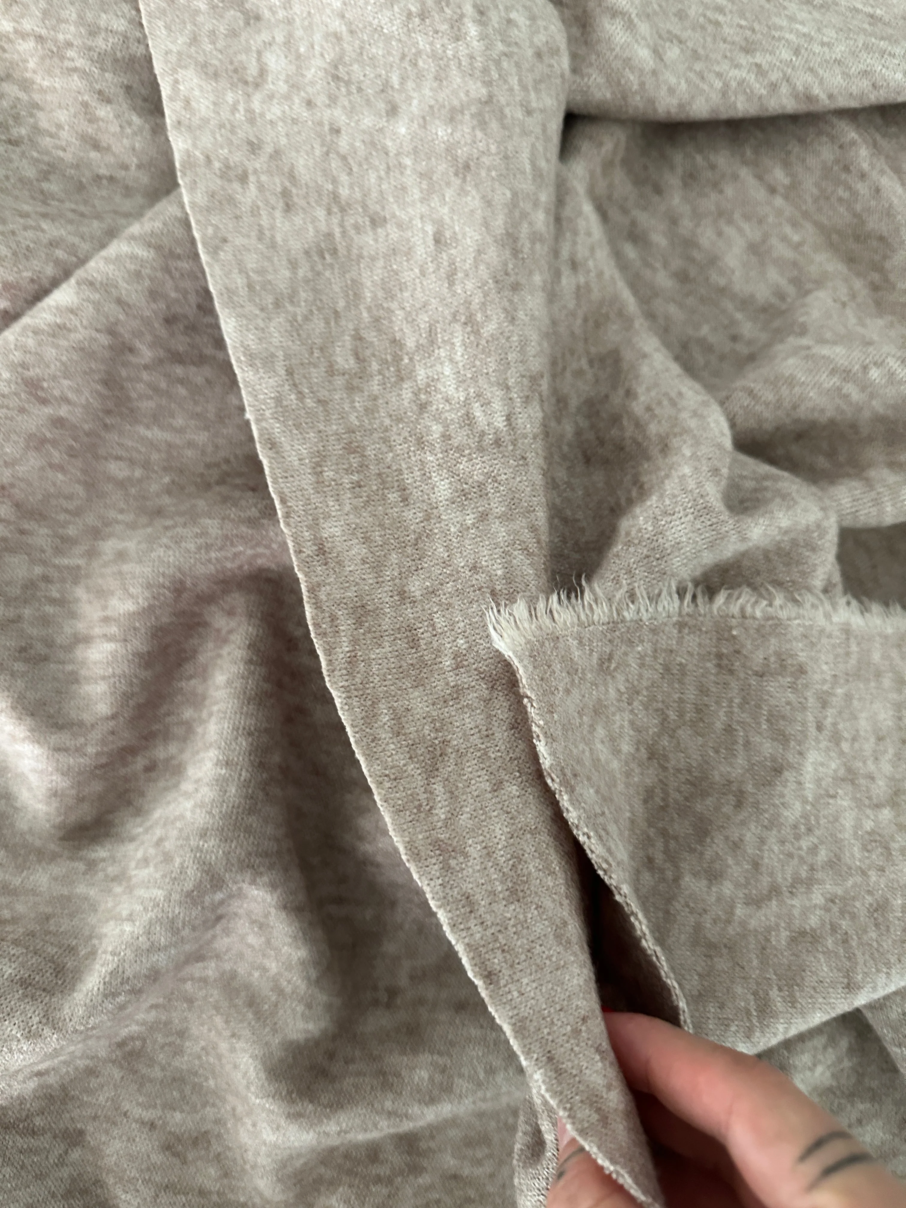Heather Taupe Ultra Soft Faux Cashmere - Image 4