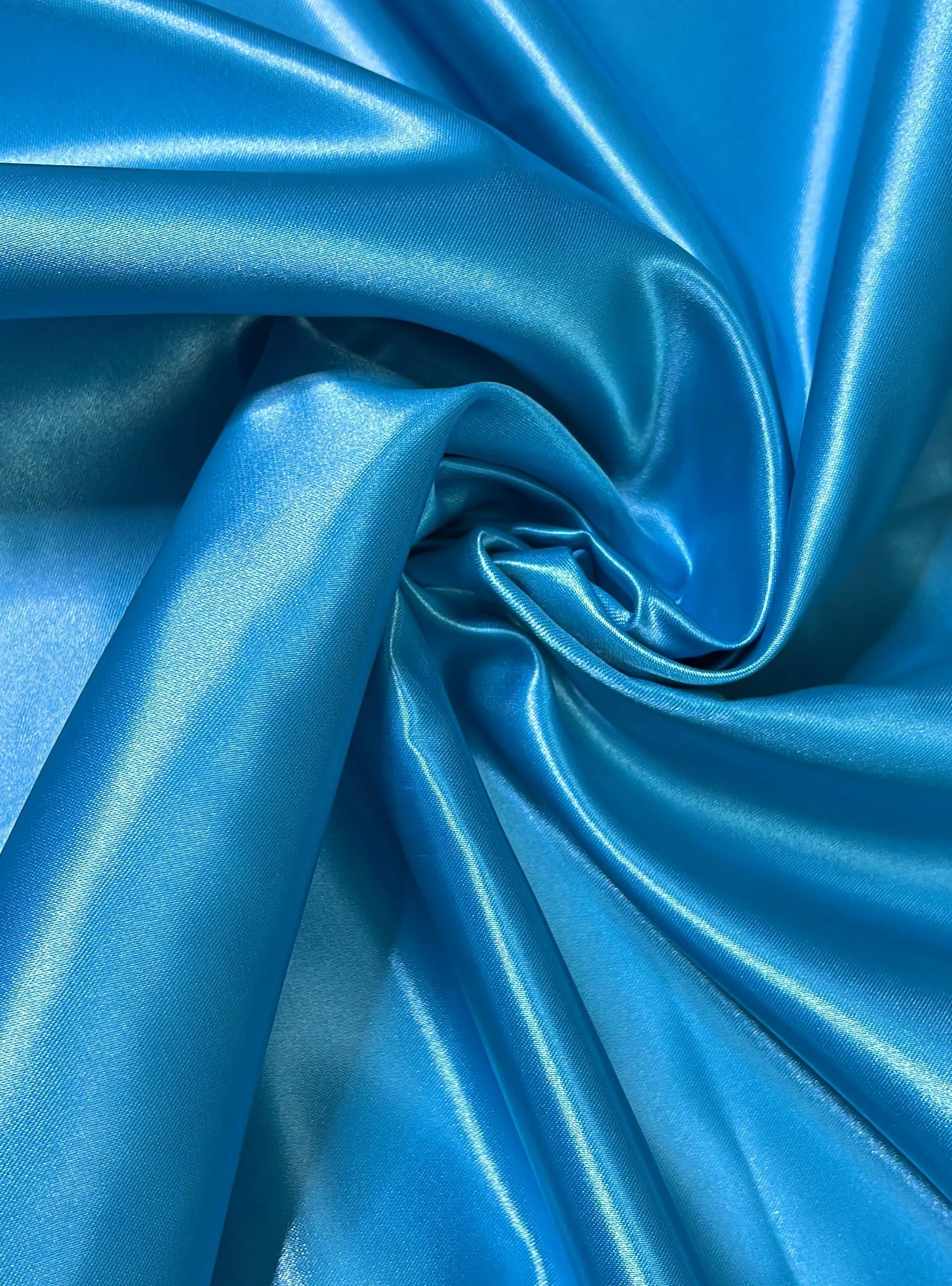 Ocean Blue Duchesse Satin