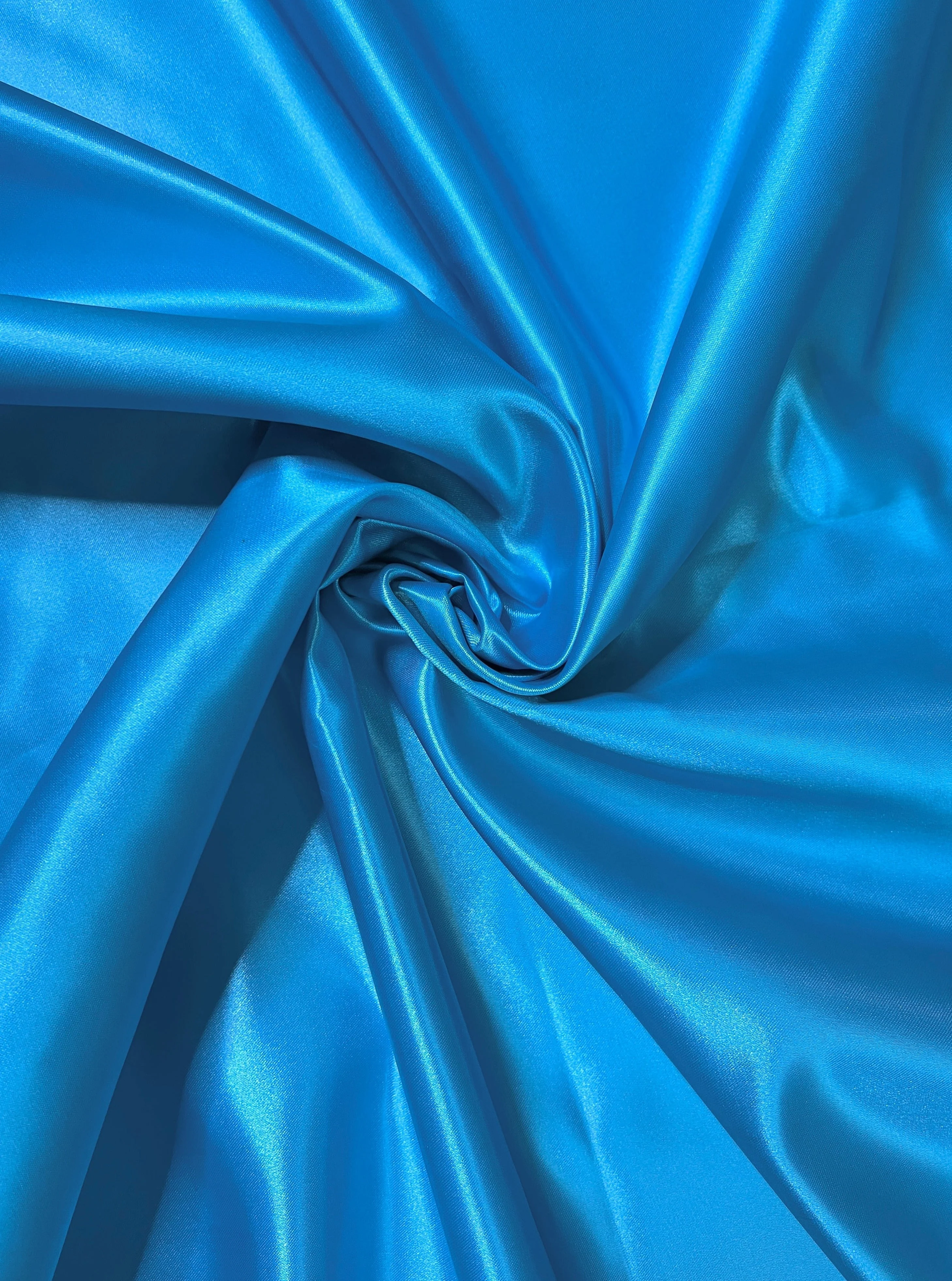 Ocean Blue Duchesse Satin - Image 3