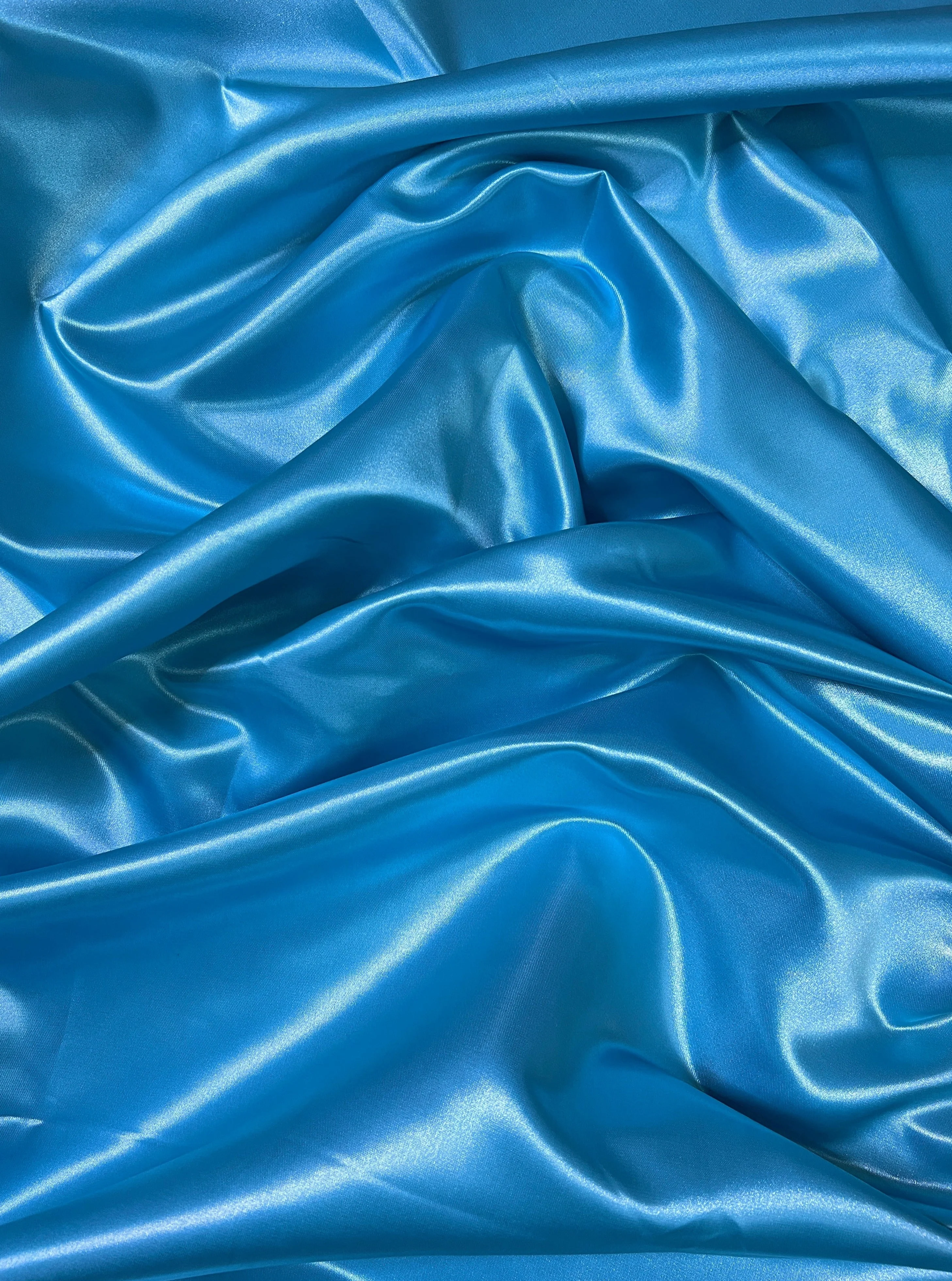 Ocean Blue Duchesse Satin - Image 6