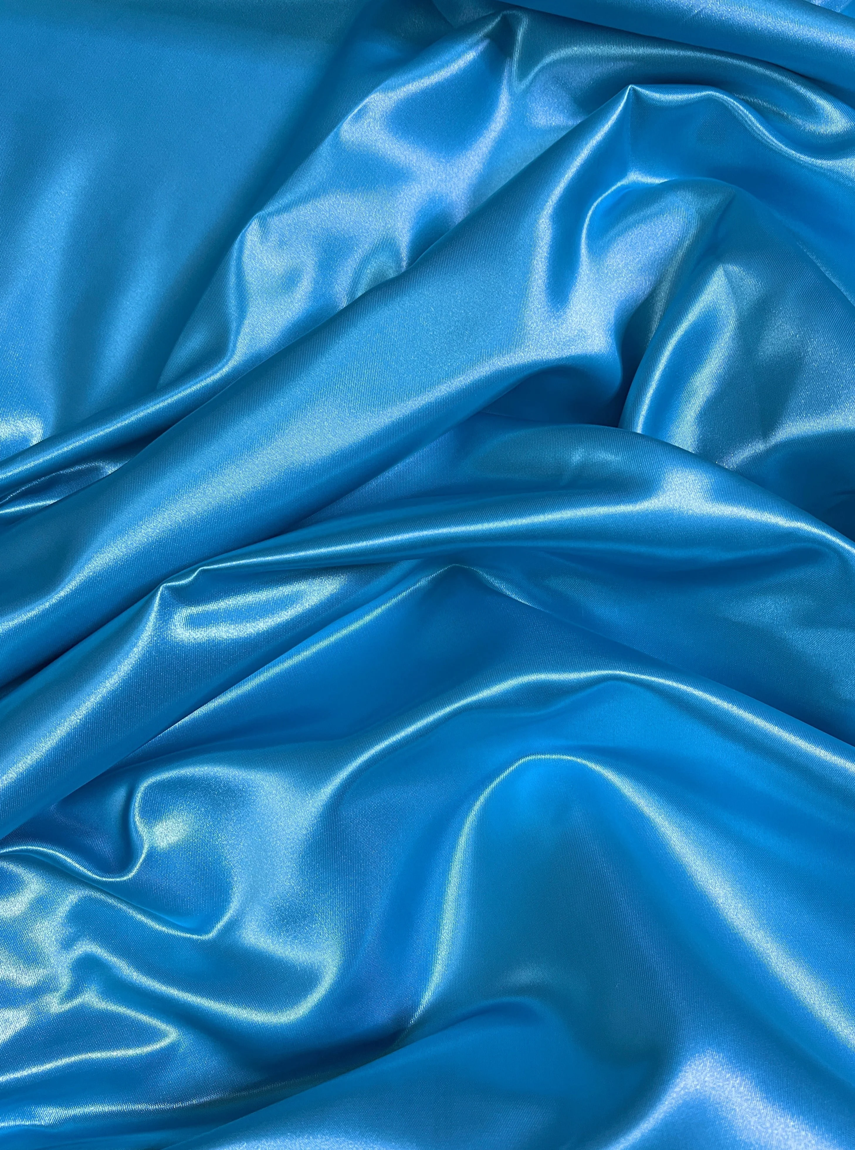 Ocean Blue Duchesse Satin - Image 8