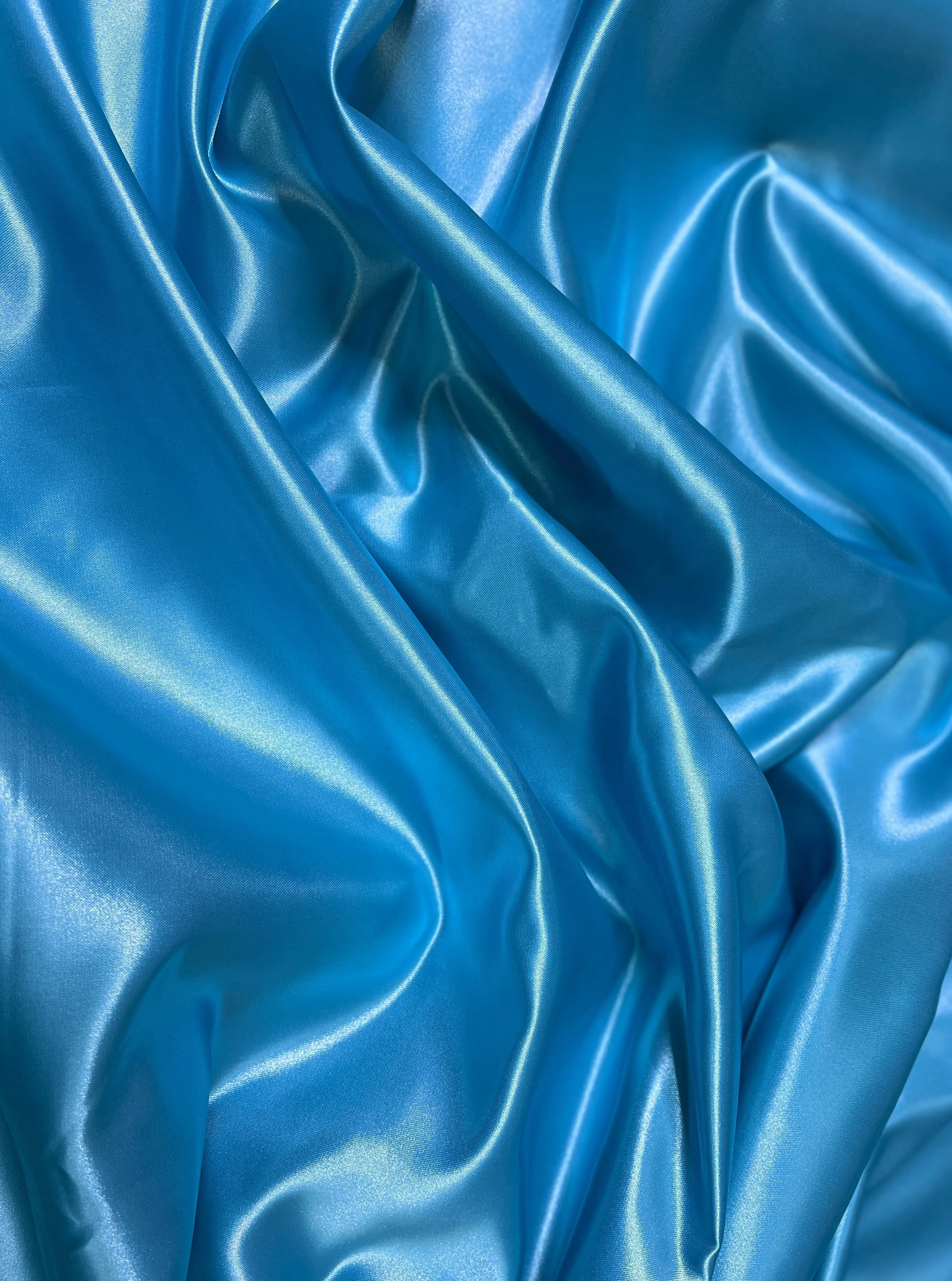 Ocean Blue Duchesse Satin - Image 9