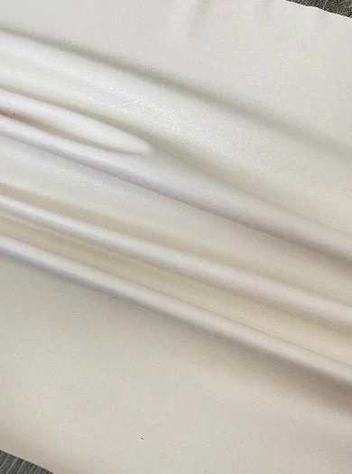 Off White Stretch Faux Leather - Image 6