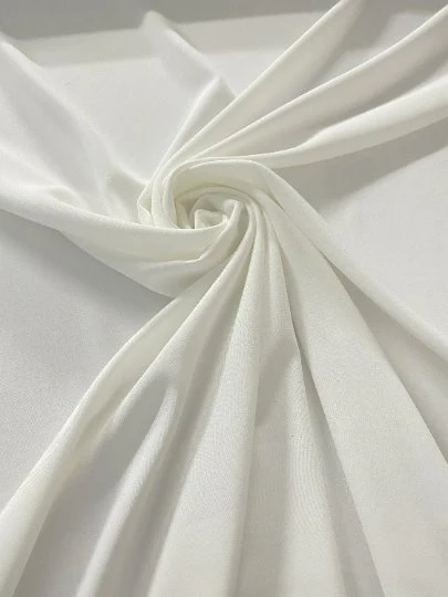 Off White Stretch Crepe