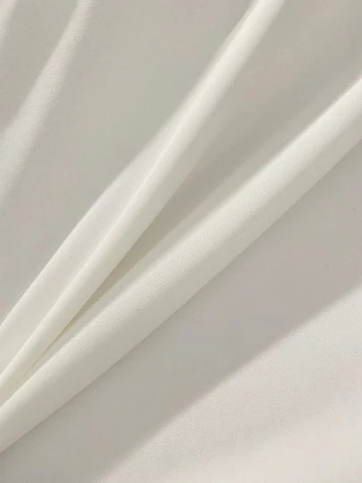 Off White Stretch Crepe - Image 2