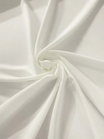 Off White Stretch Crepe - Image 6