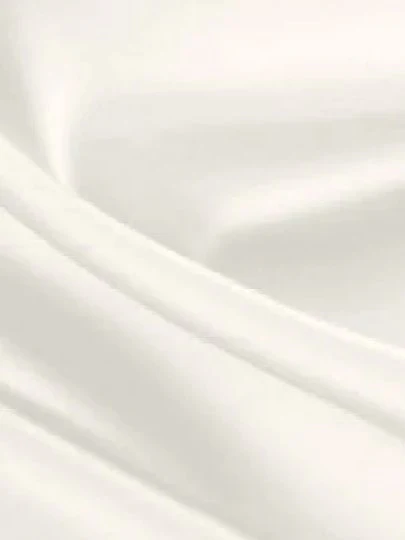 Off White Stretch Crepe Back Satin - Image 3