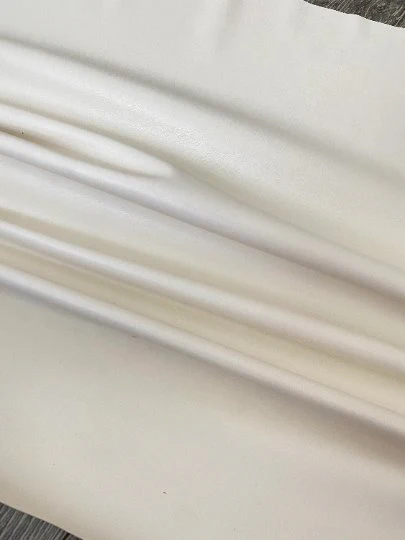 Off White Stretch Faux Leather - Image 5