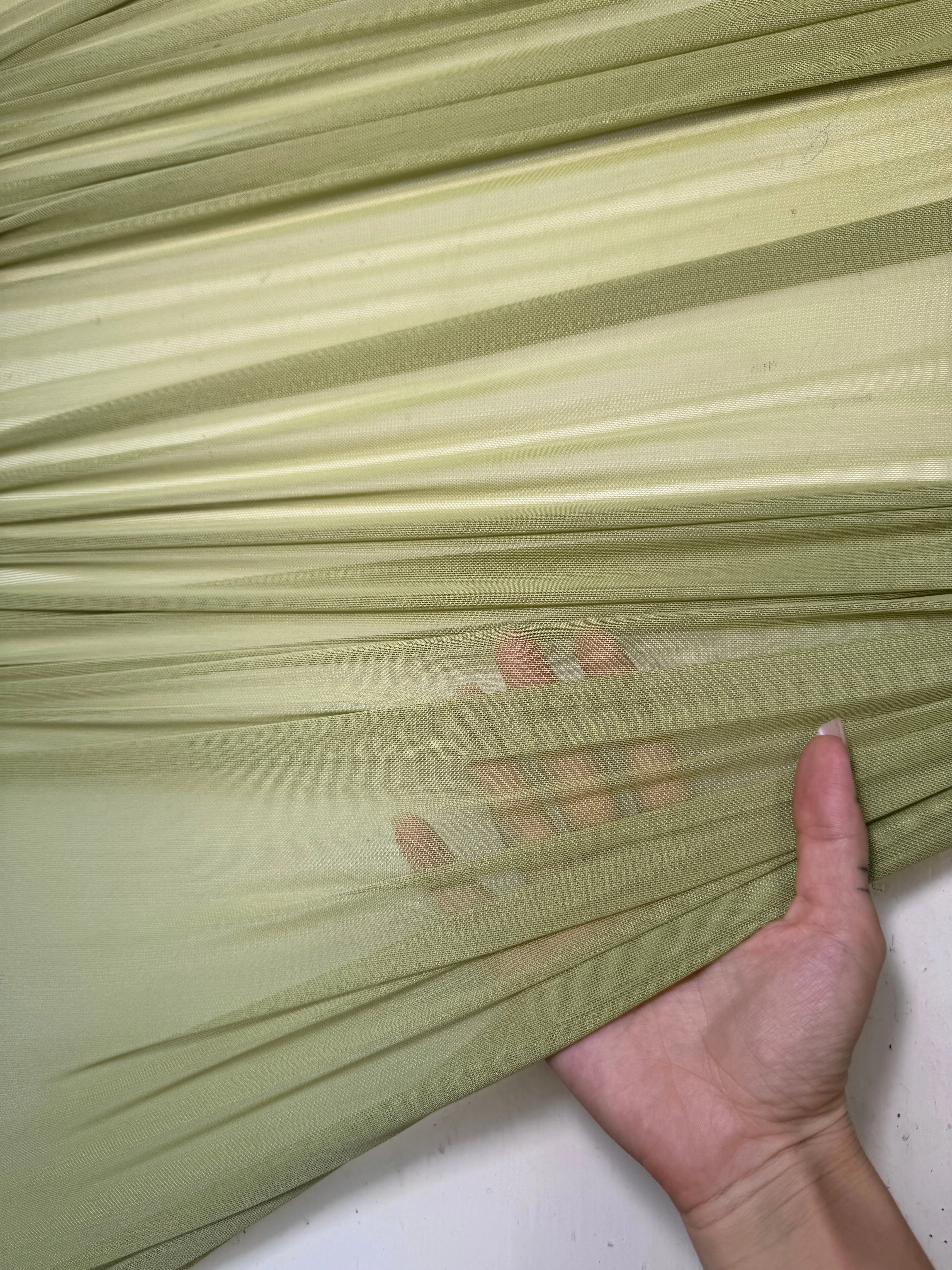Olive Green 4 Way Stretch Power Mesh