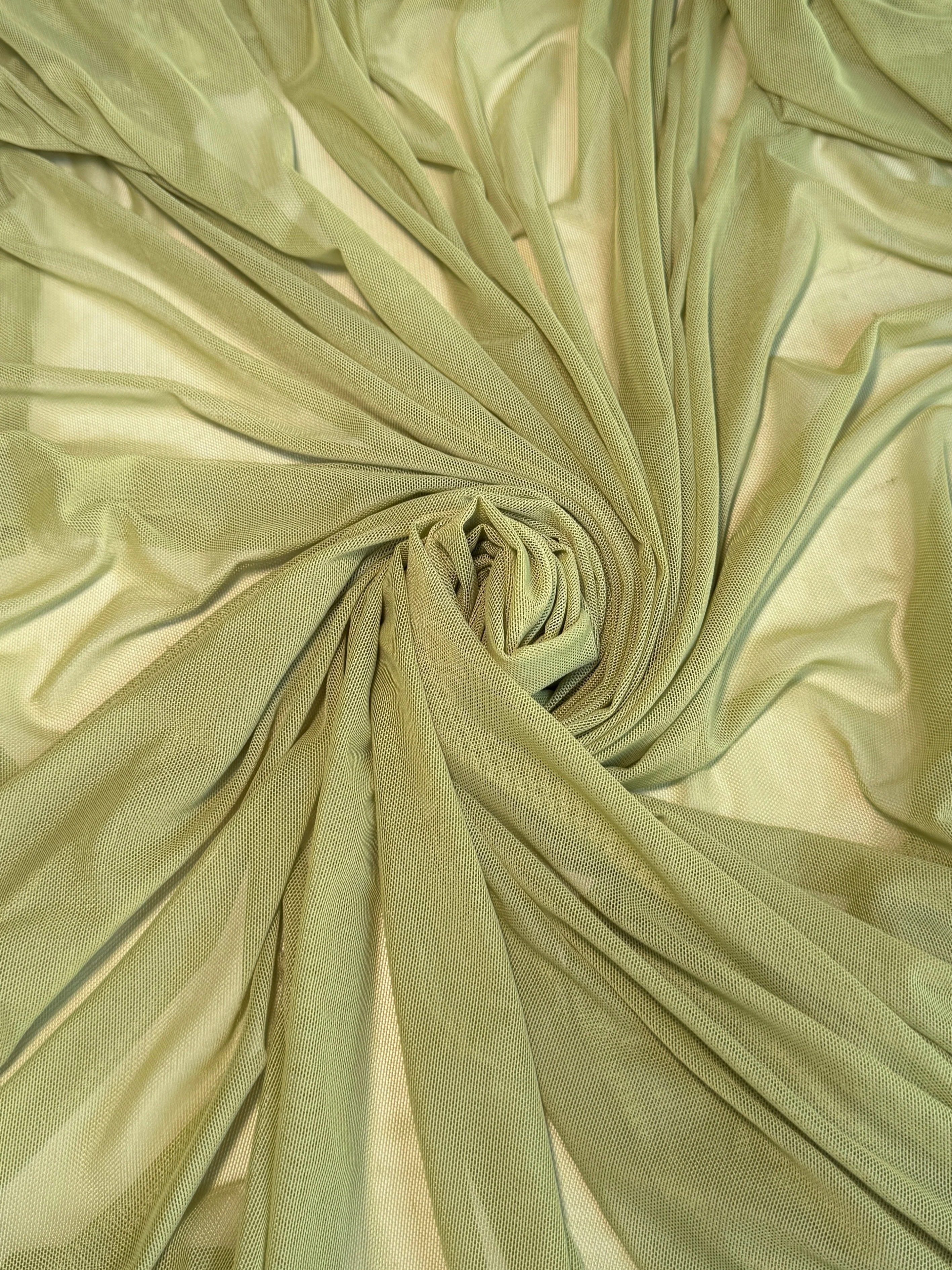 Olive Green 4 Way Stretch Power Mesh - Image 10