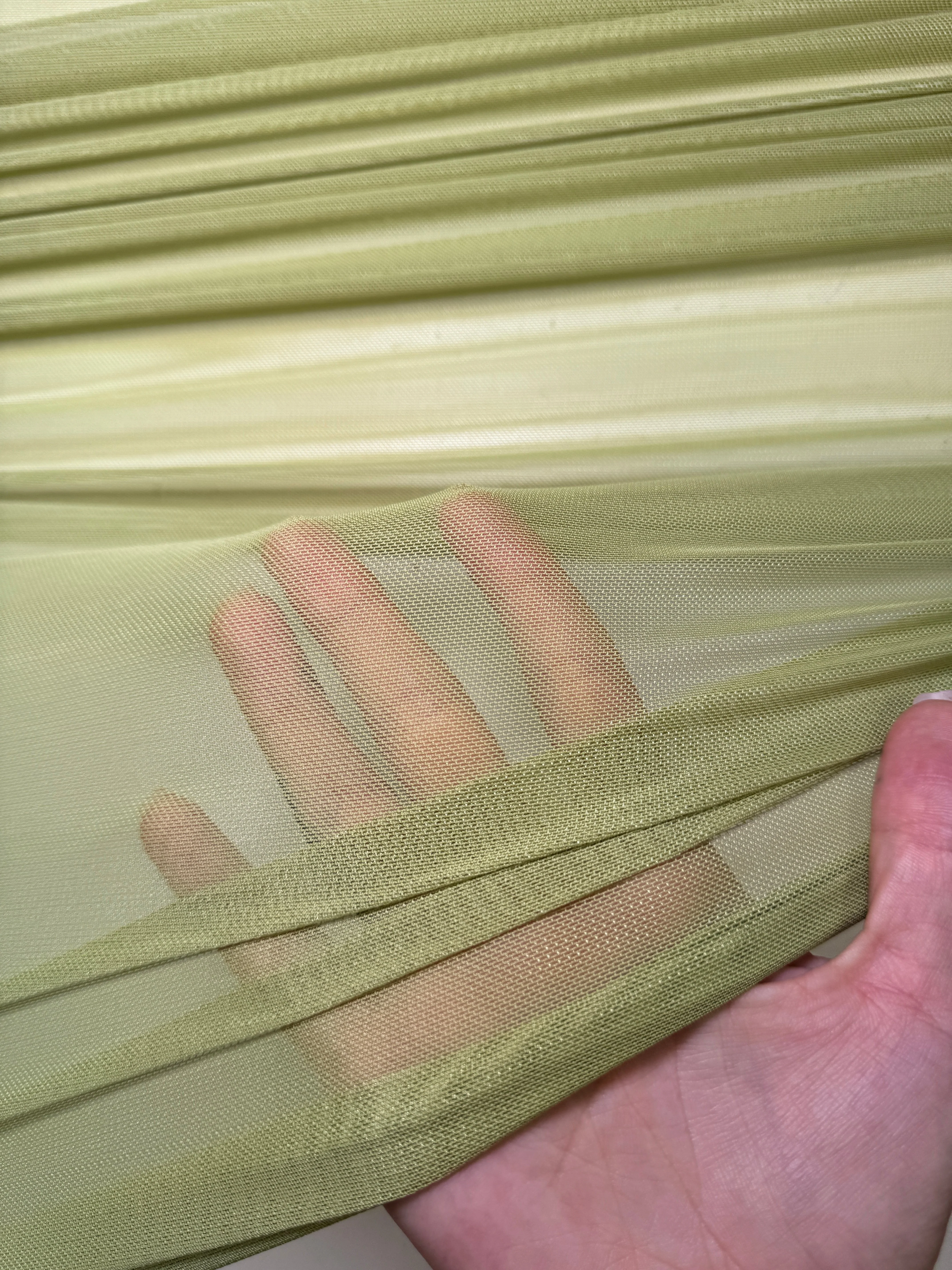 Olive Green 4 Way Stretch Power Mesh - Image 7