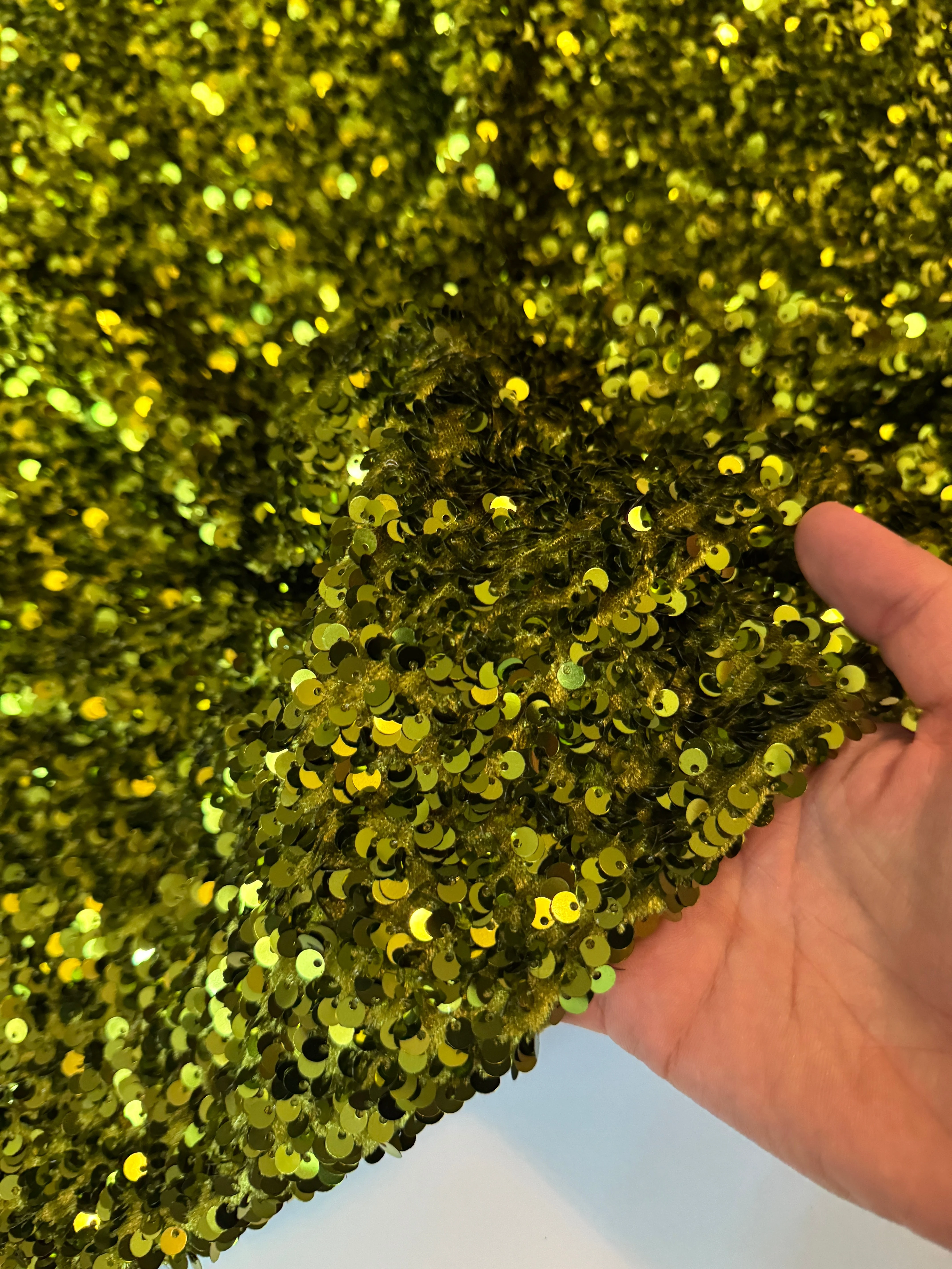 Olive Green Sequin on Velvet (Exclusive Color) - Image 6