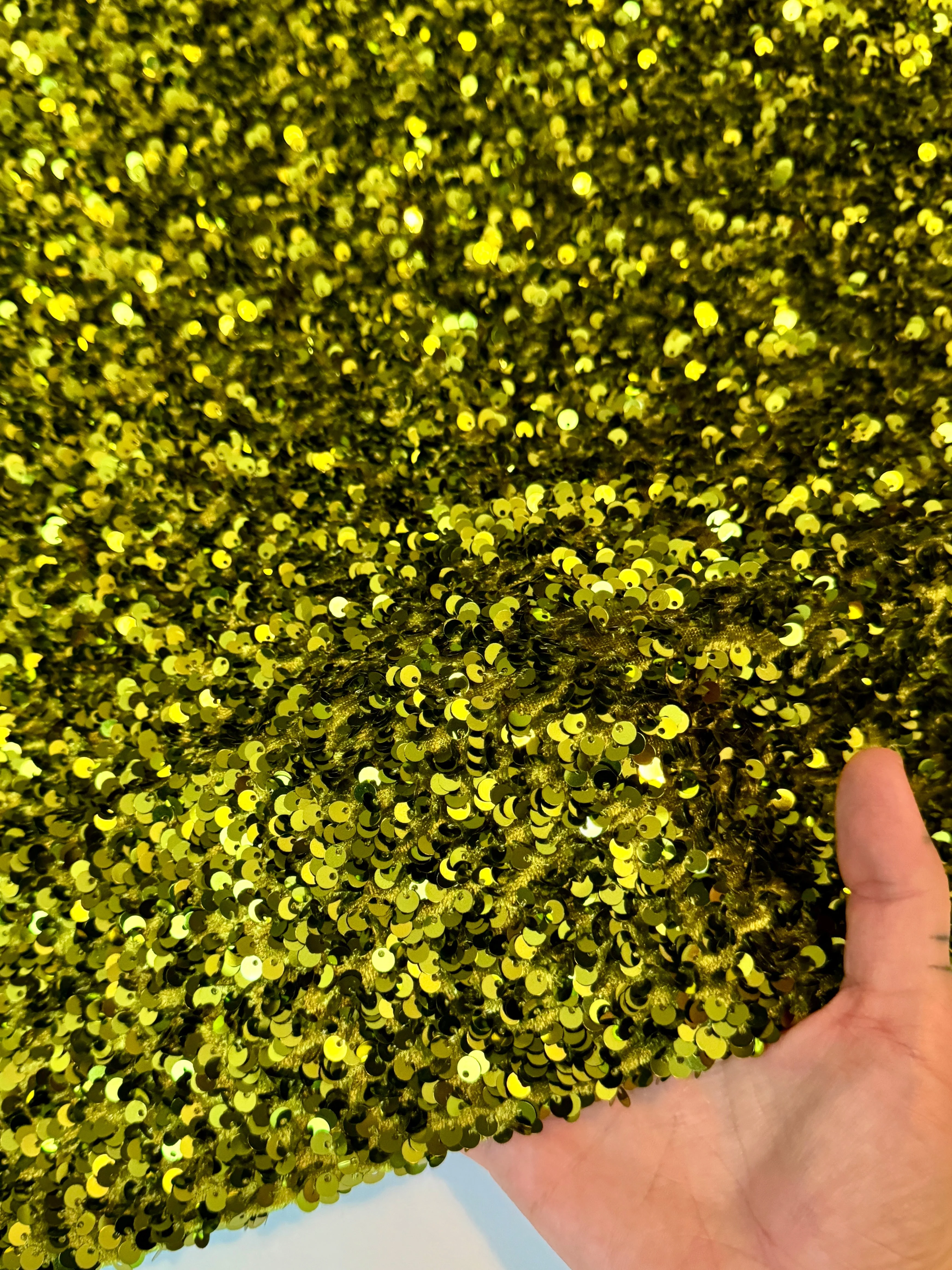 Olive Green Sequin on Velvet (Exclusive Color) - Image 7