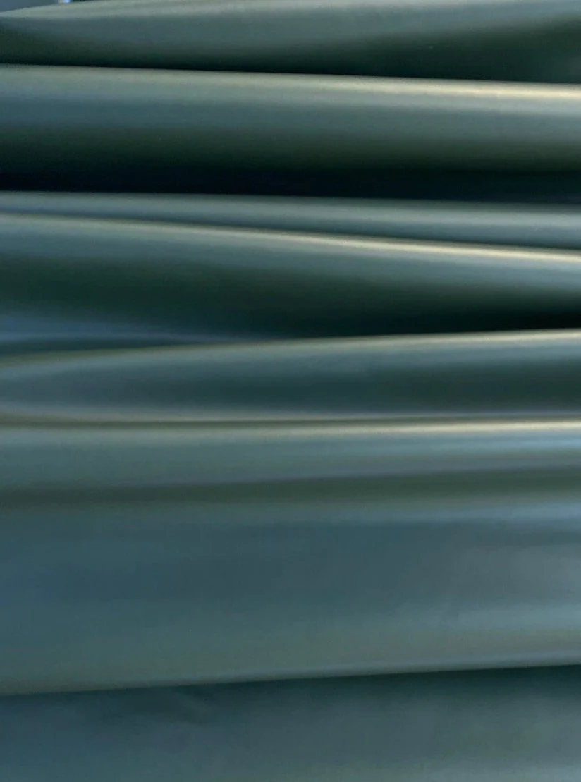 Olive Green Stretch Faux Leather - Image 4