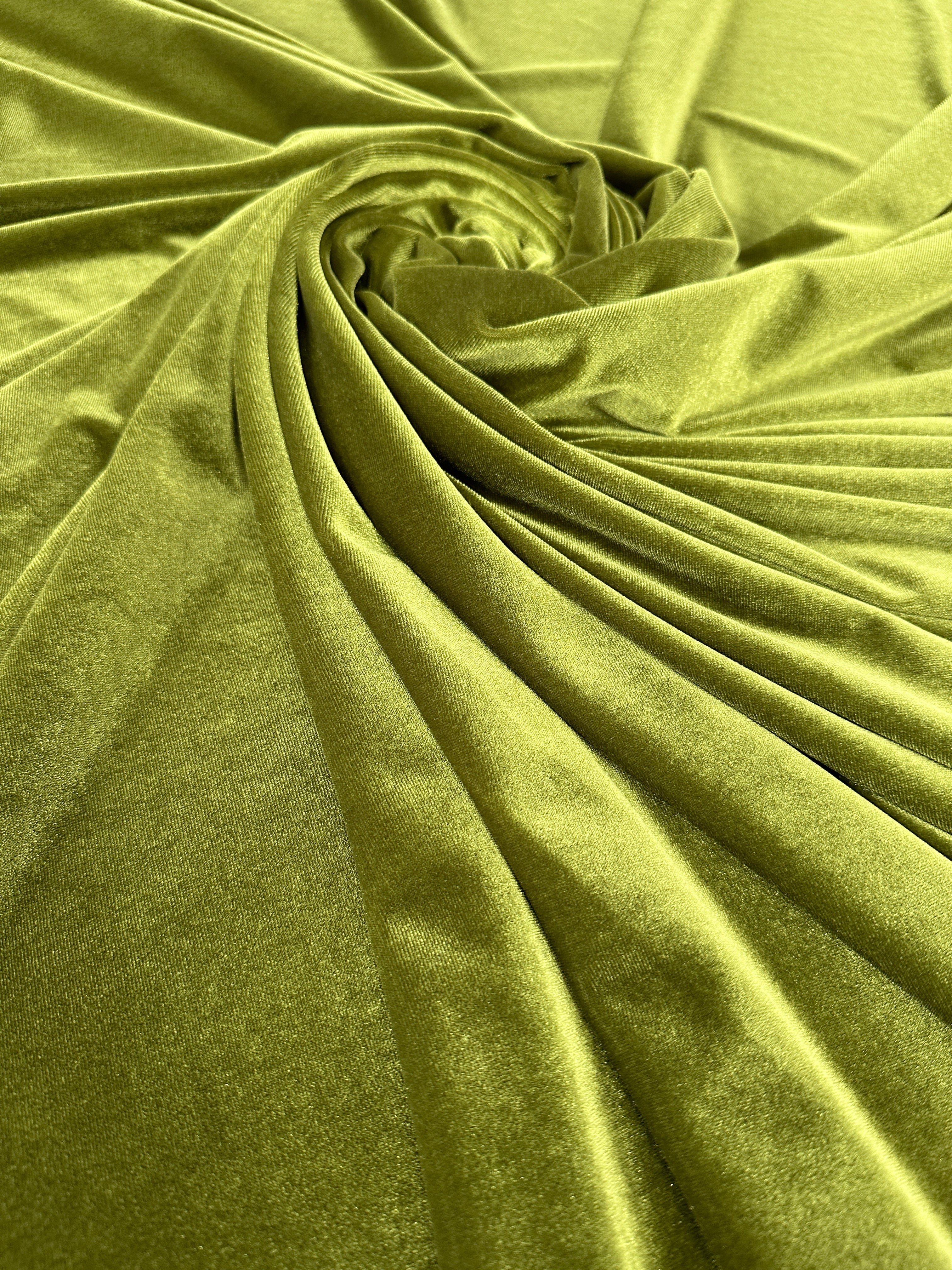 Olive Stretch Velvet - Image 14