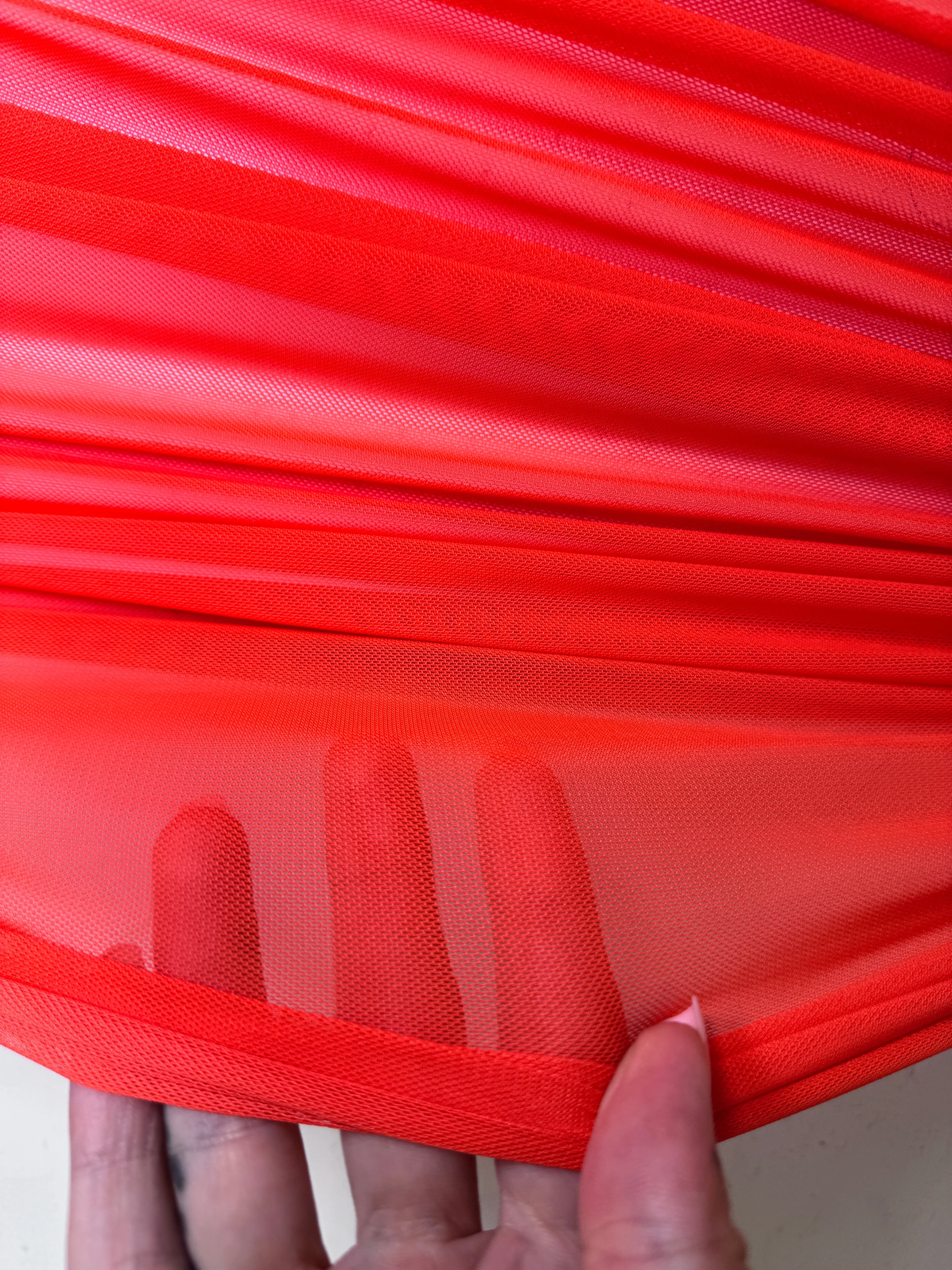 Orange 4 Way Stretch Power Mesh - Image 10