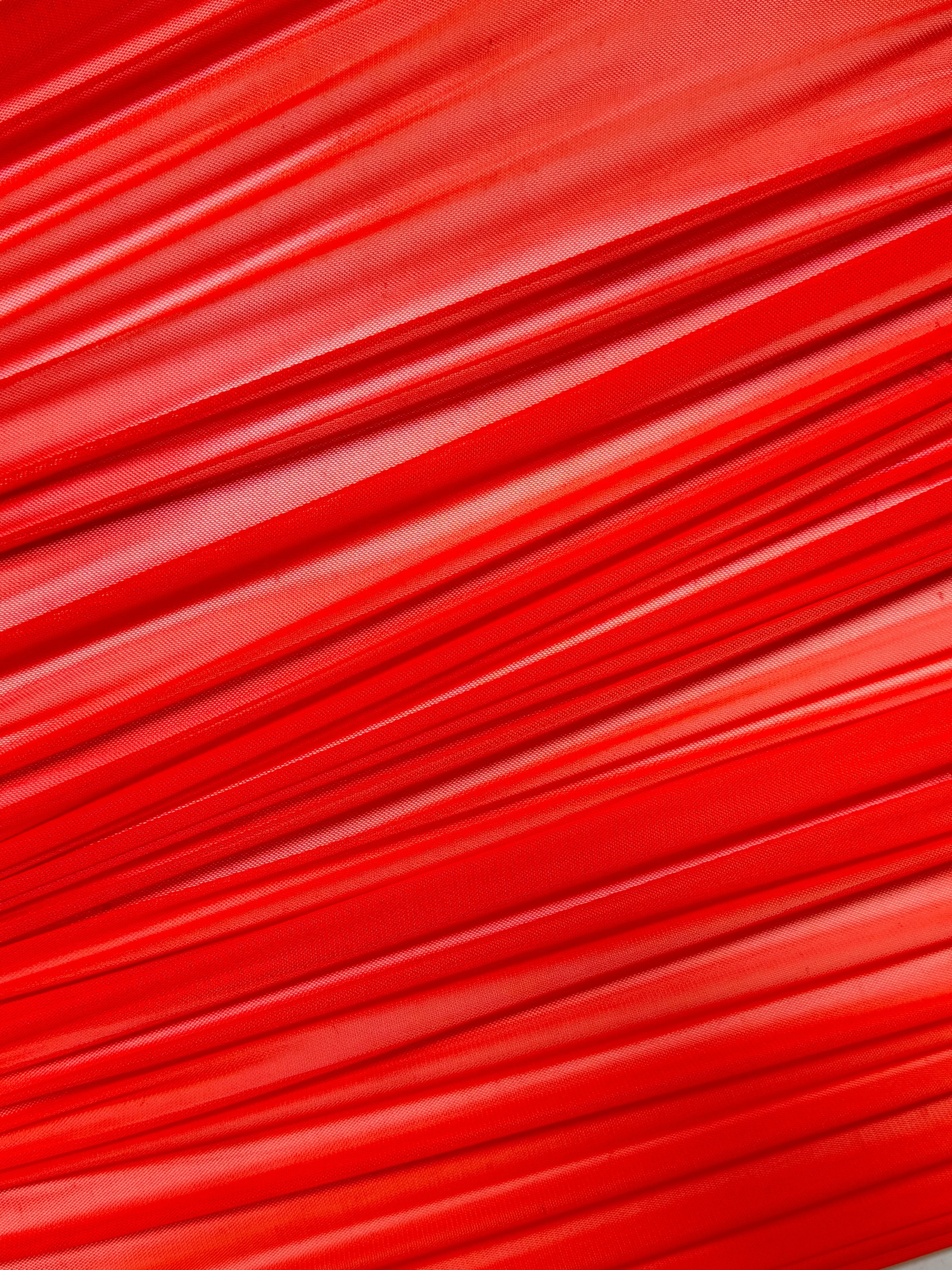 Orange 4 Way Stretch Power Mesh - Image 2