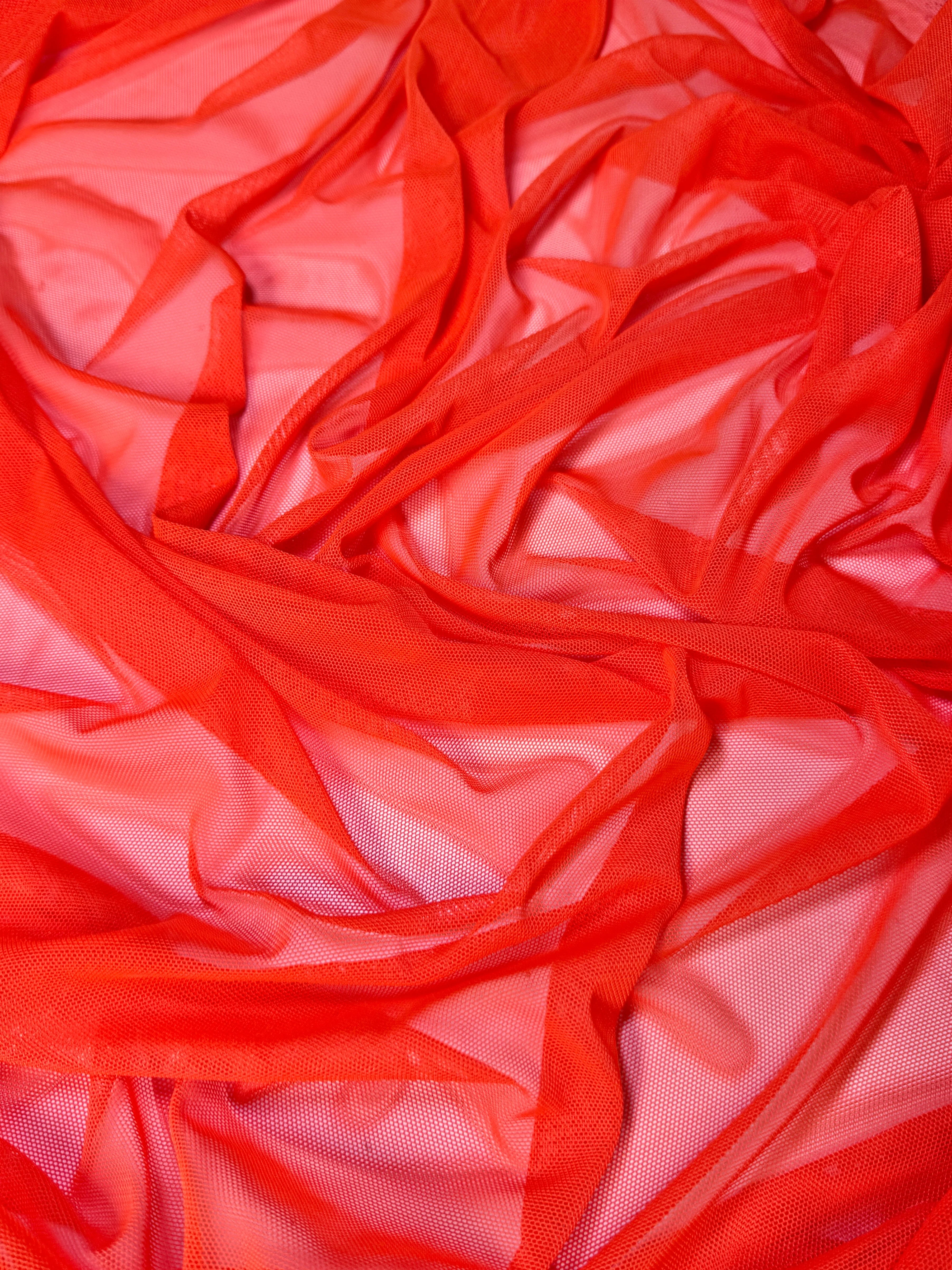 Orange 4 Way Stretch Power Mesh - Image 5