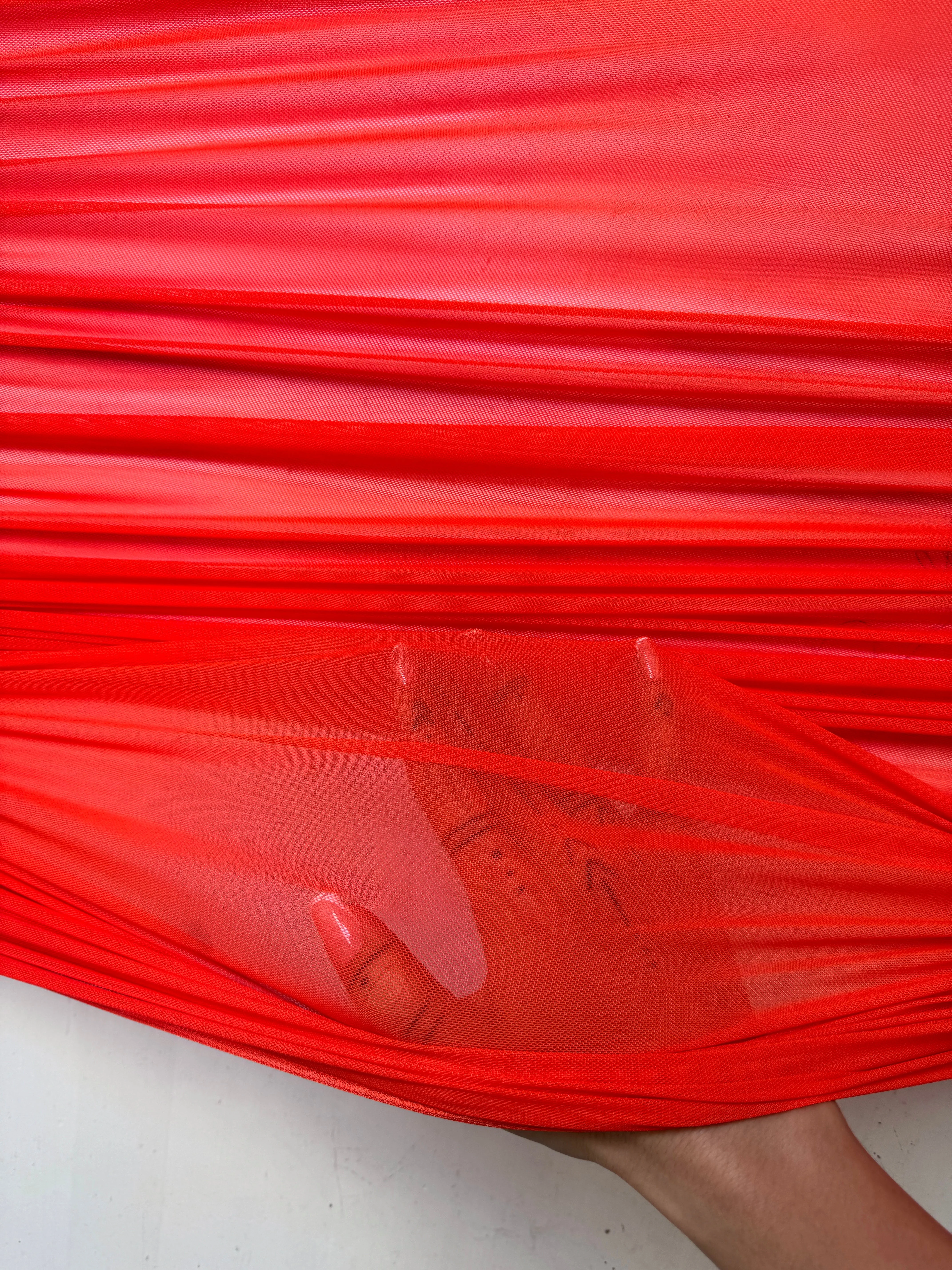 Orange 4 Way Stretch Power Mesh - Image 6