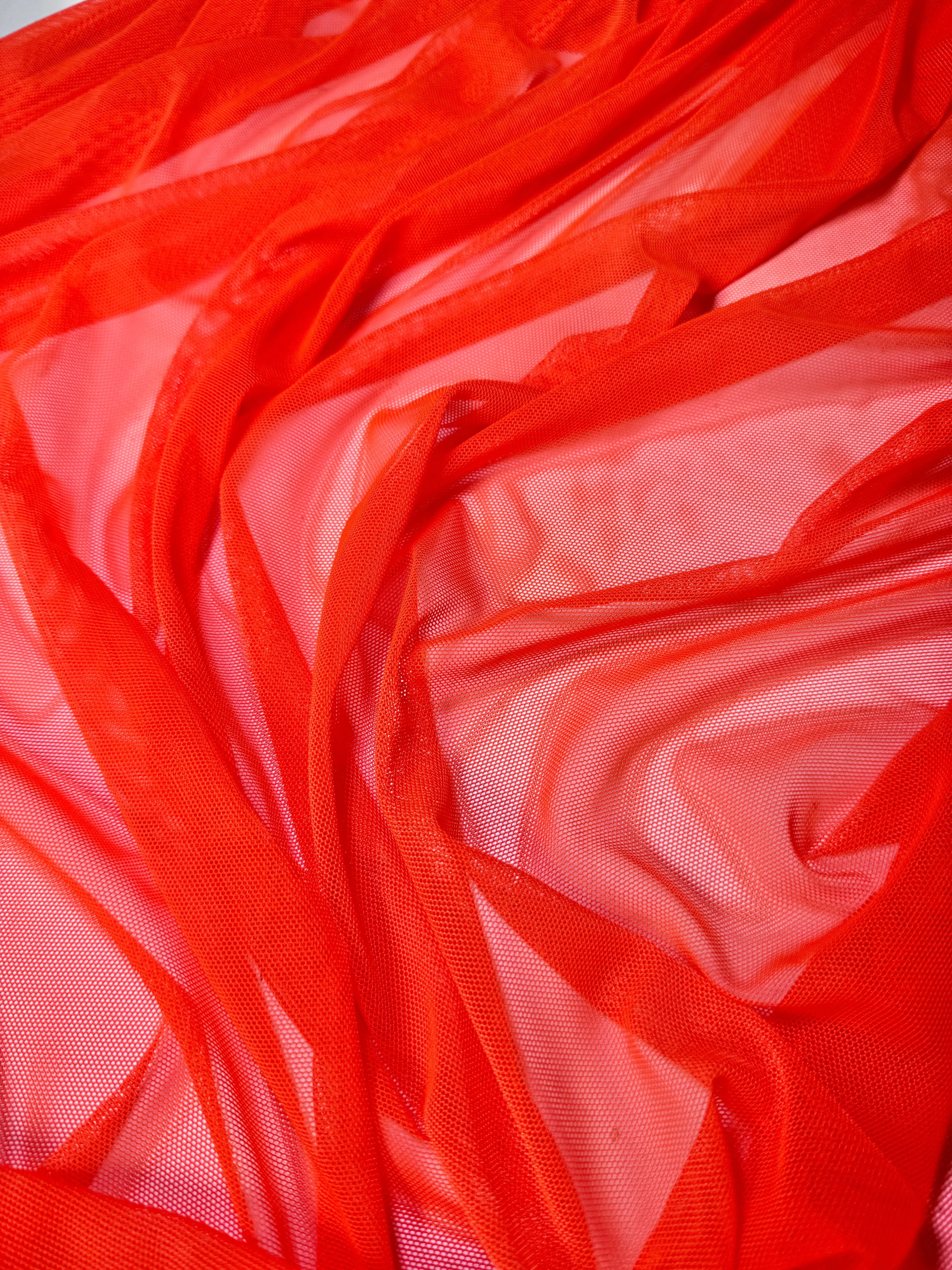 Orange 4 Way Stretch Power Mesh - Image 8