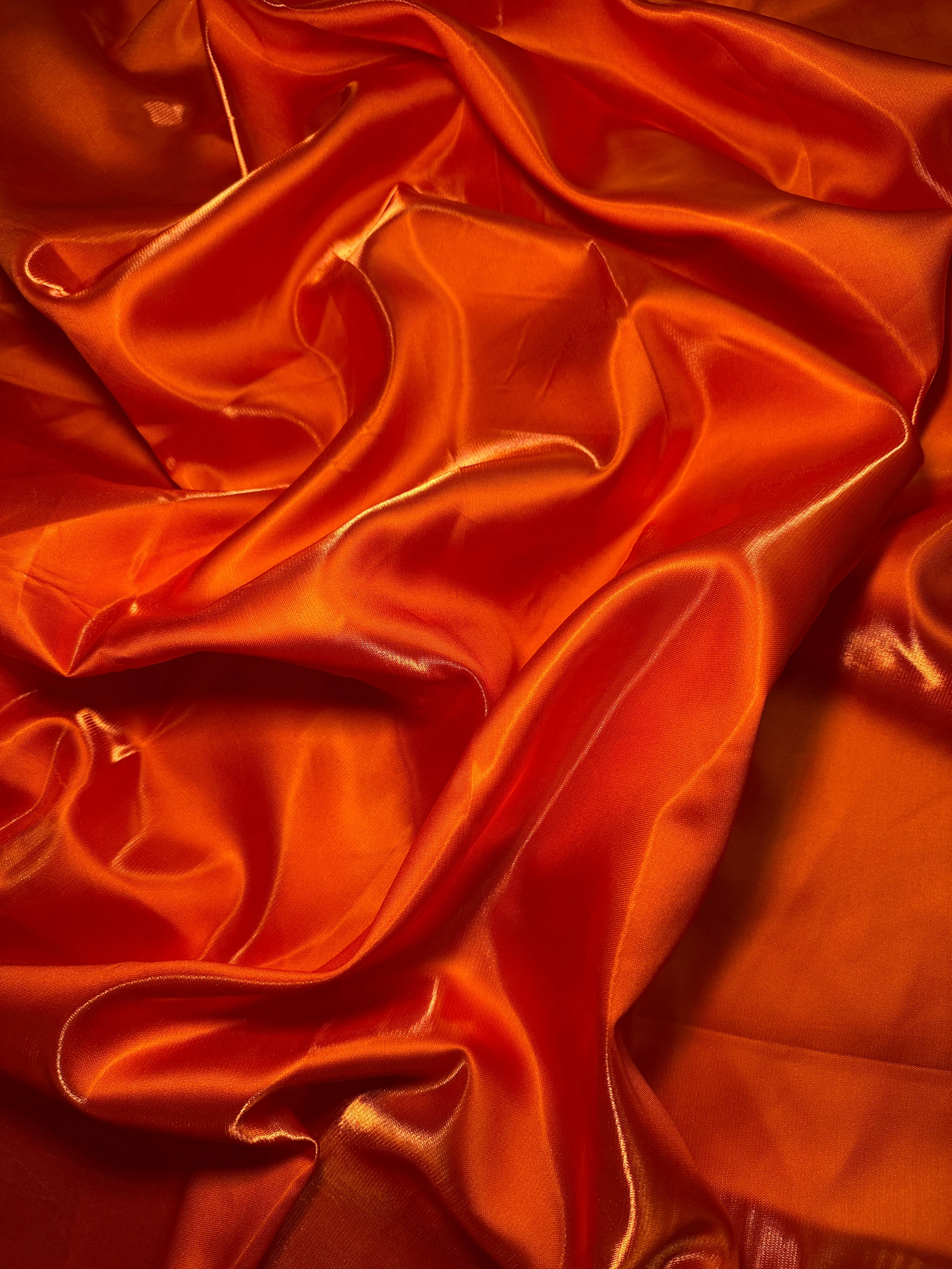 Orange Liquid Bridal Satin - Image 5