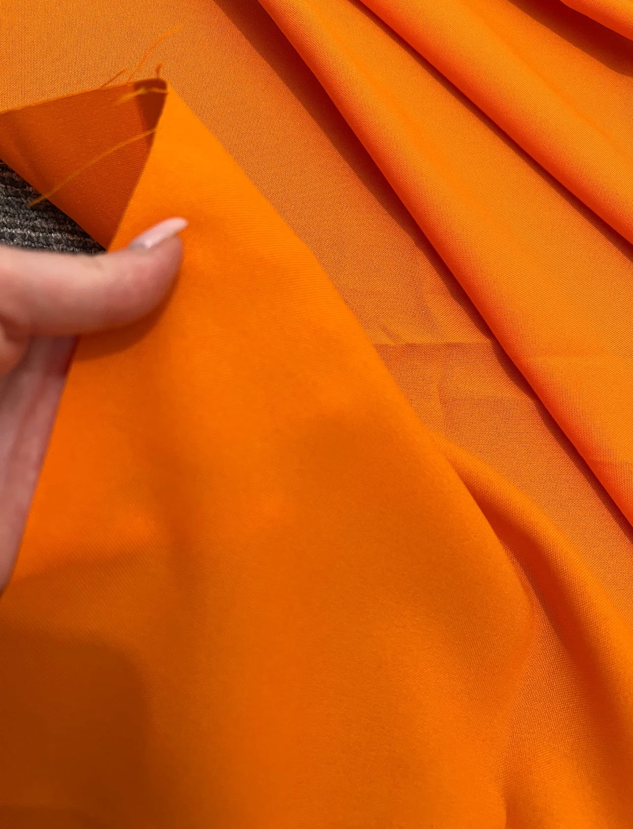 Orange Poly Poplin - Image 3