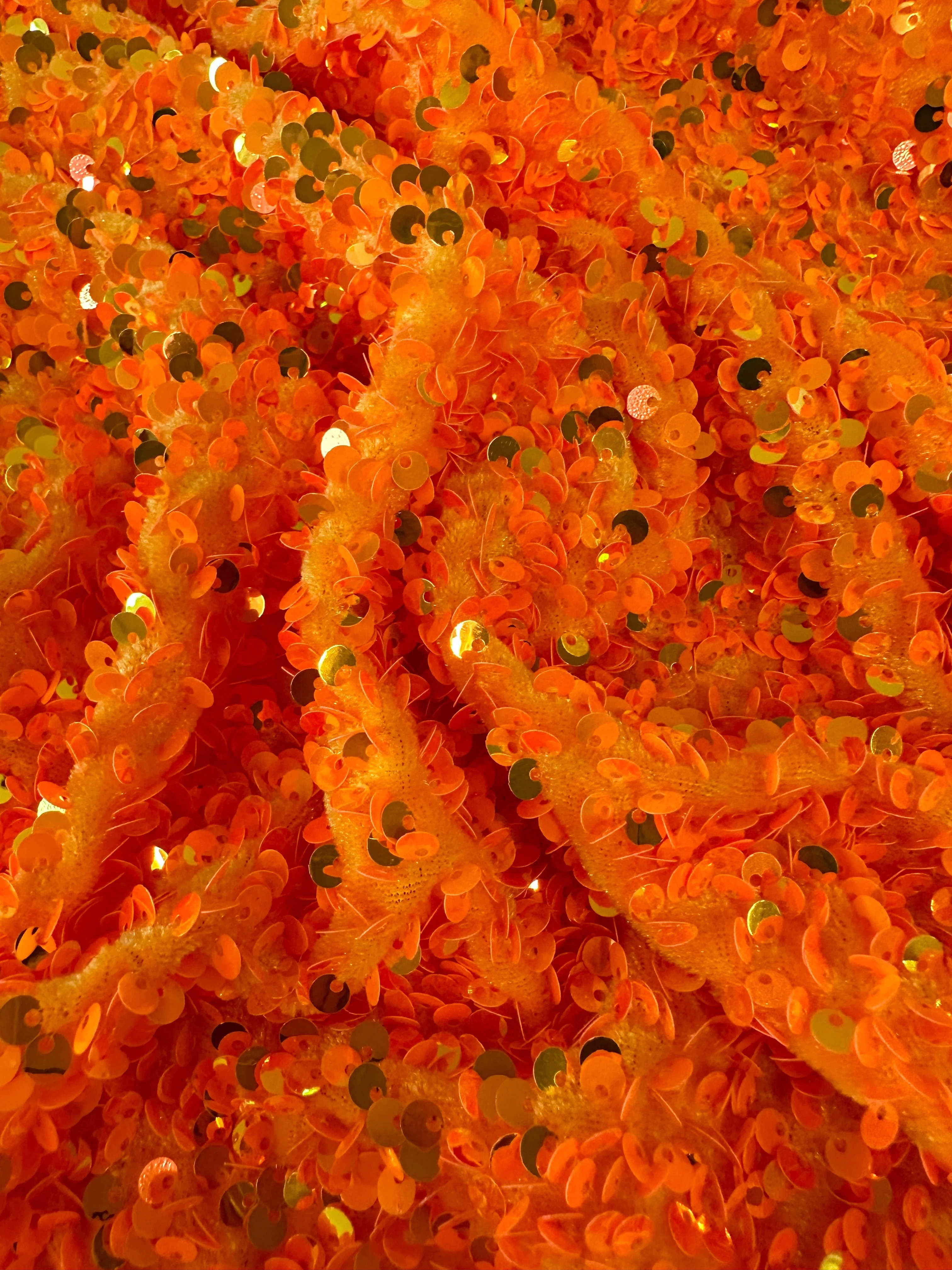 Orange Sequin on Velvet - Image 7