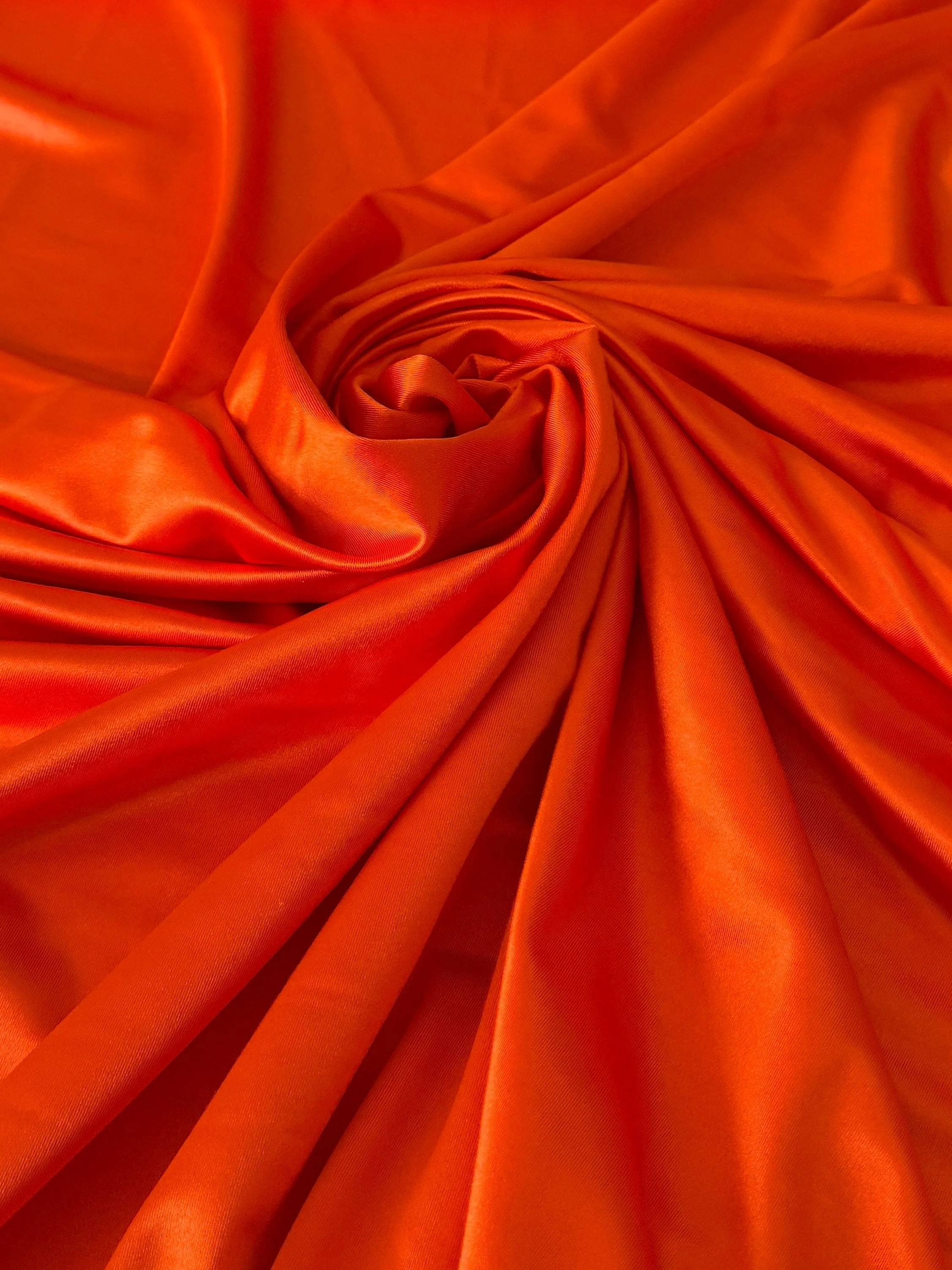 Orange Shiny Nylon Spandex - Image 2