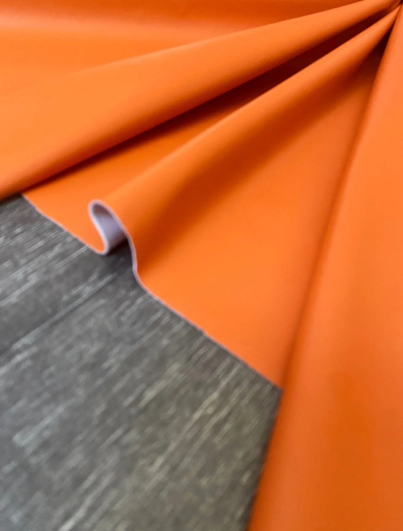 Orange Stretch Faux Leather - Image 3