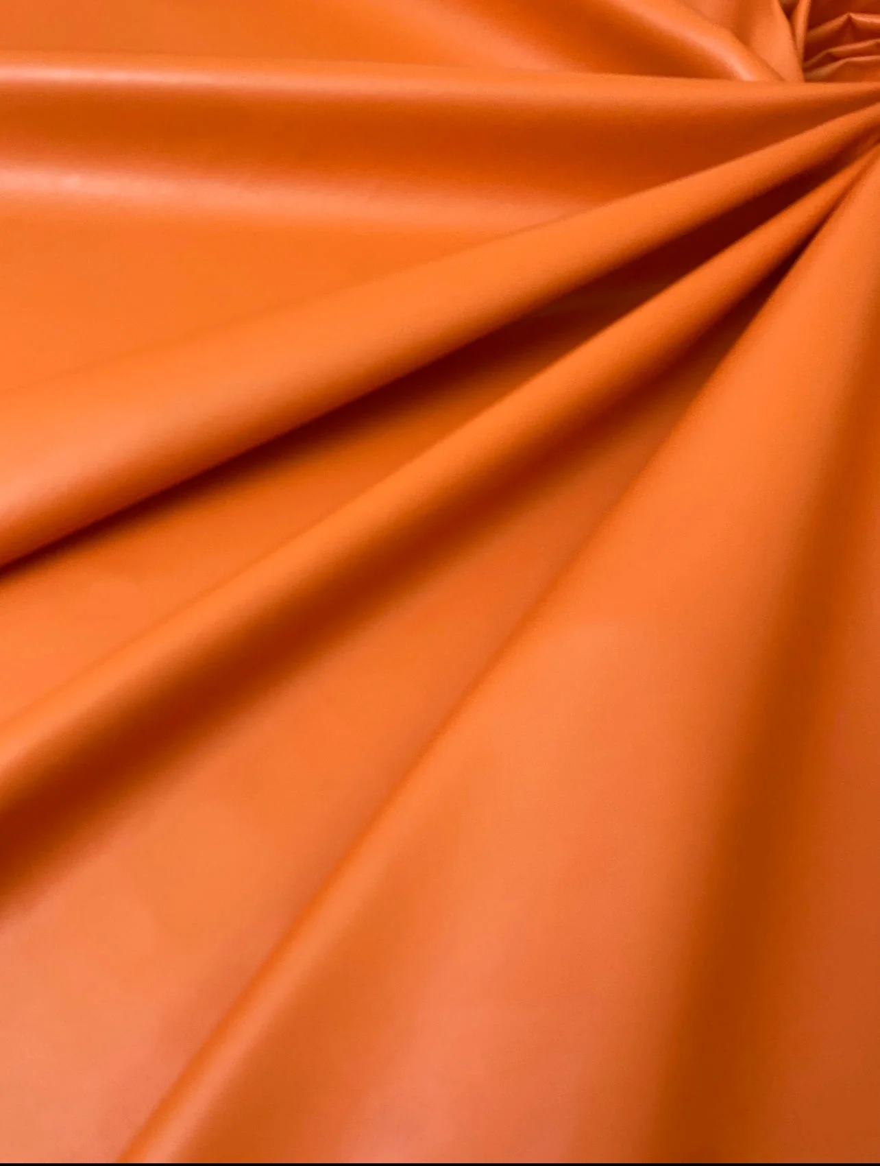 Orange Stretch Faux Leather - Image 4