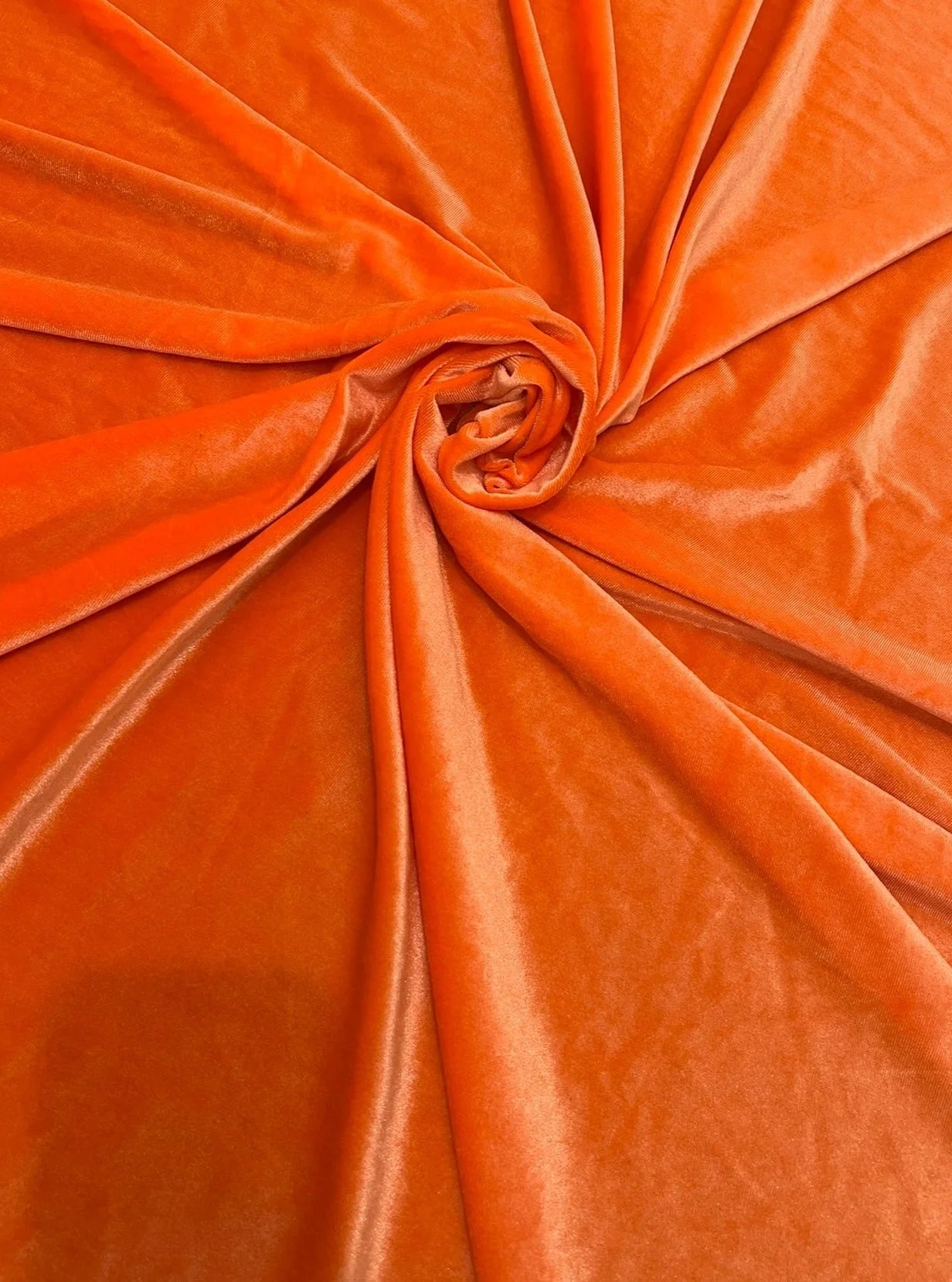 Orange Stretch Velvet