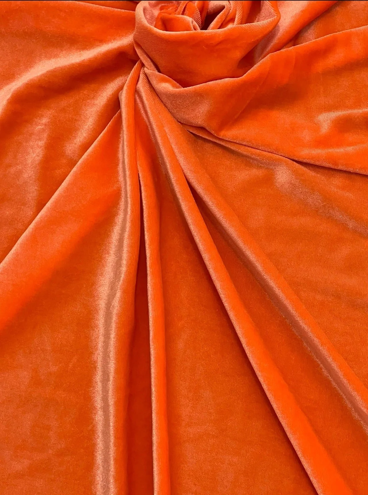 Orange Stretch Velvet - Image 11