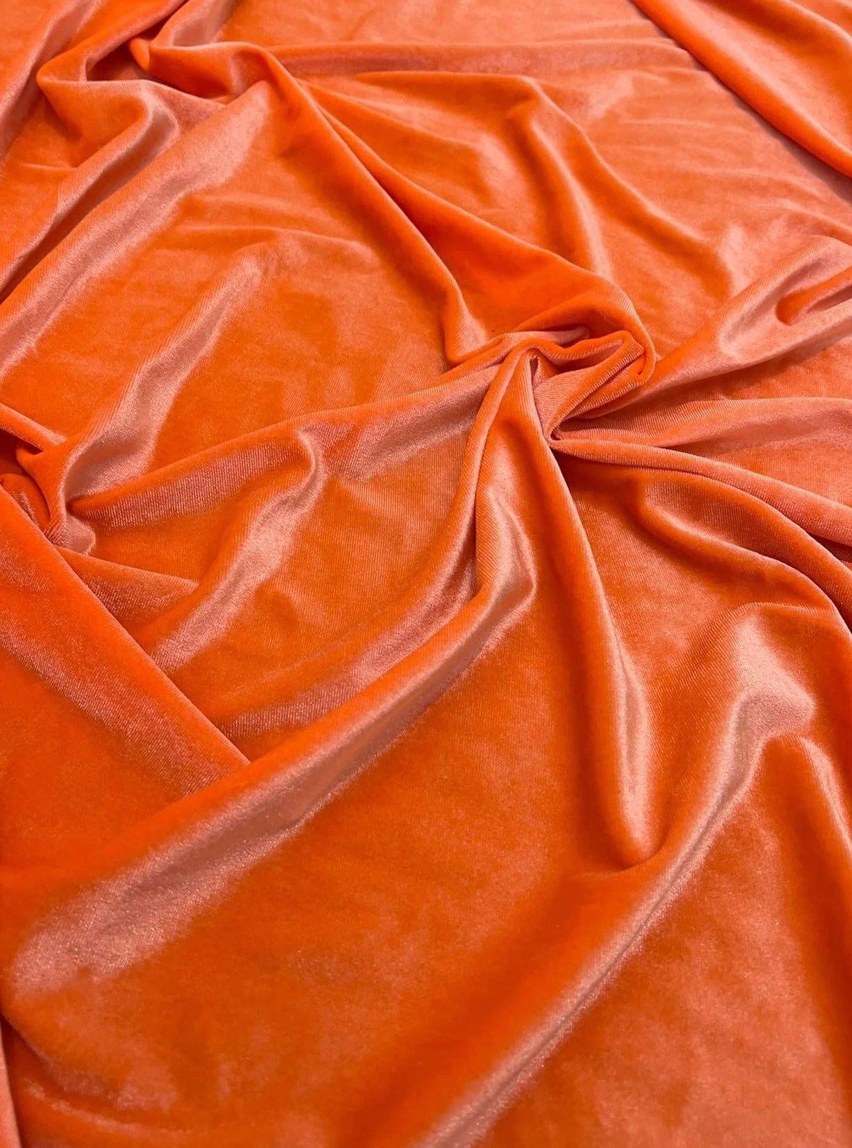 Orange Stretch Velvet - Image 2