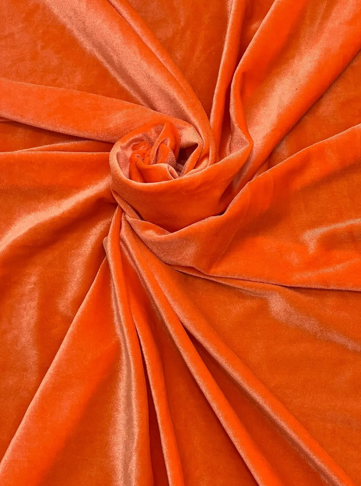 Orange Stretch Velvet - Image 3