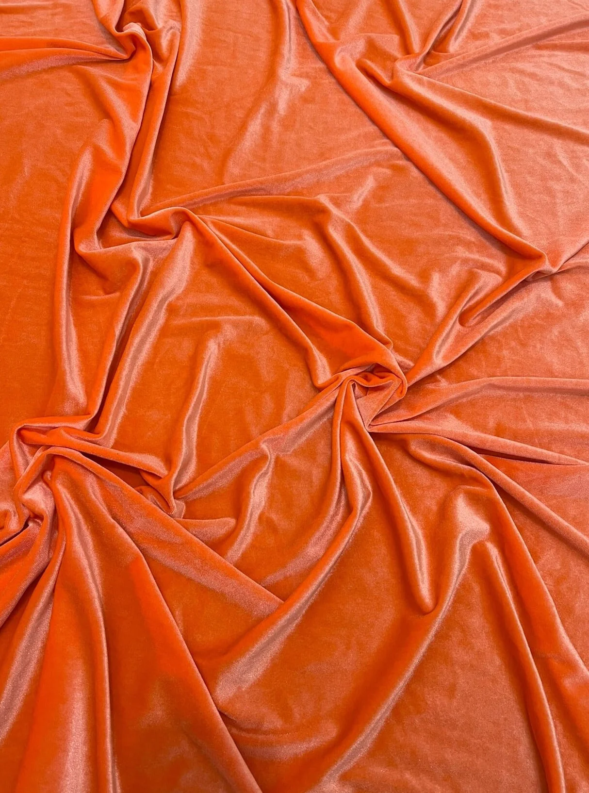 Orange Stretch Velvet - Image 4