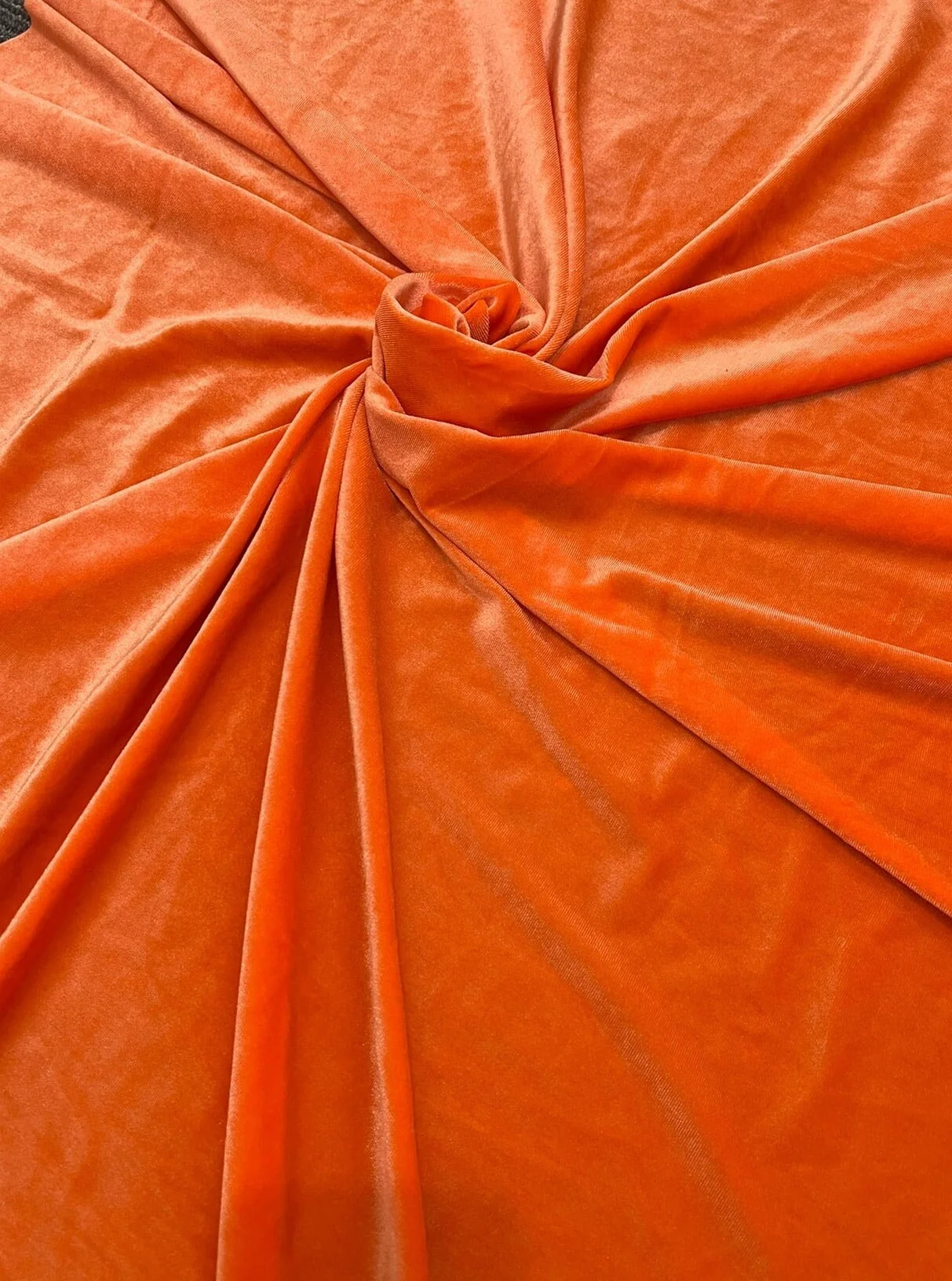 Orange Stretch Velvet - Image 5