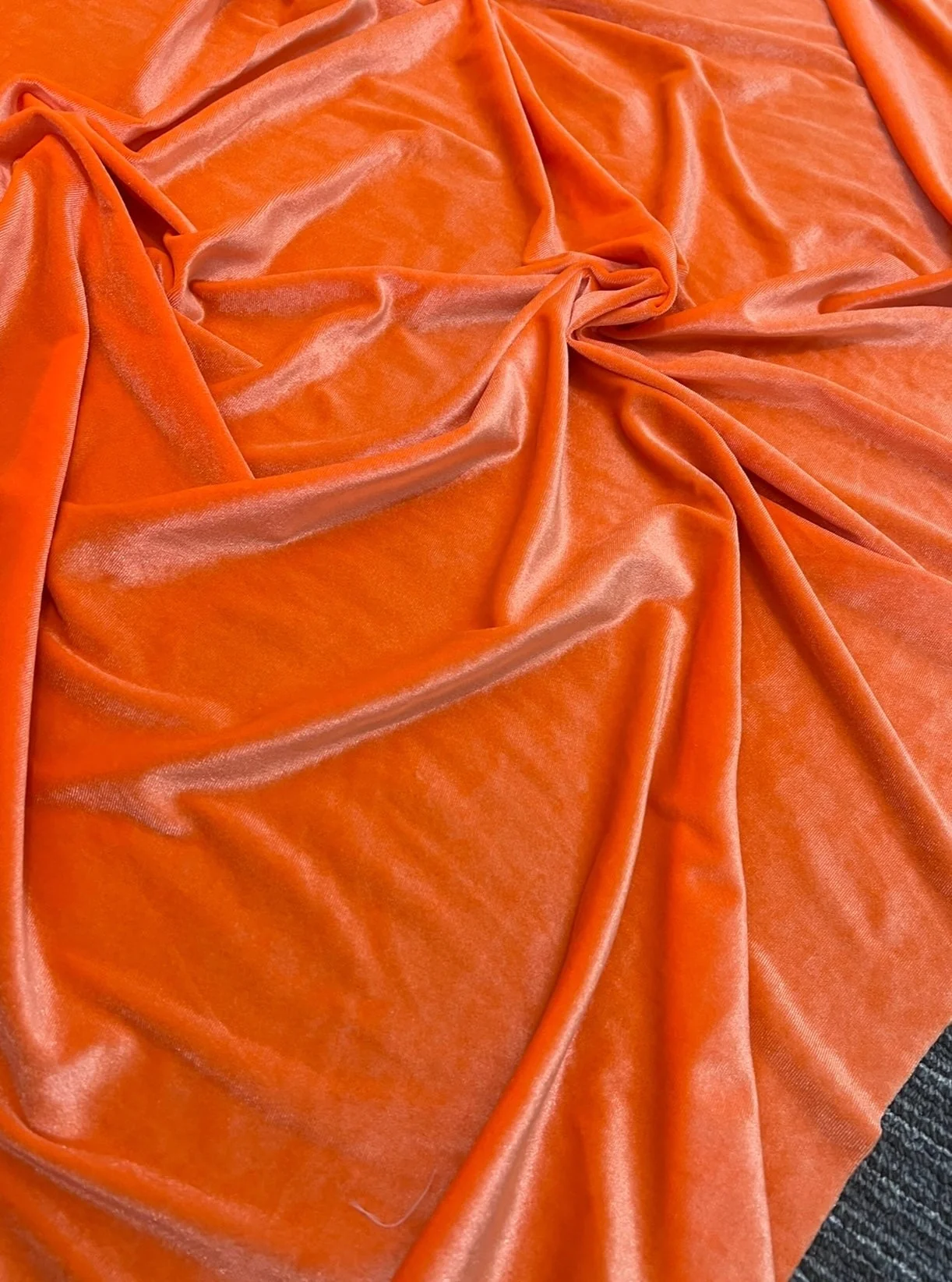 Orange Stretch Velvet - Image 6