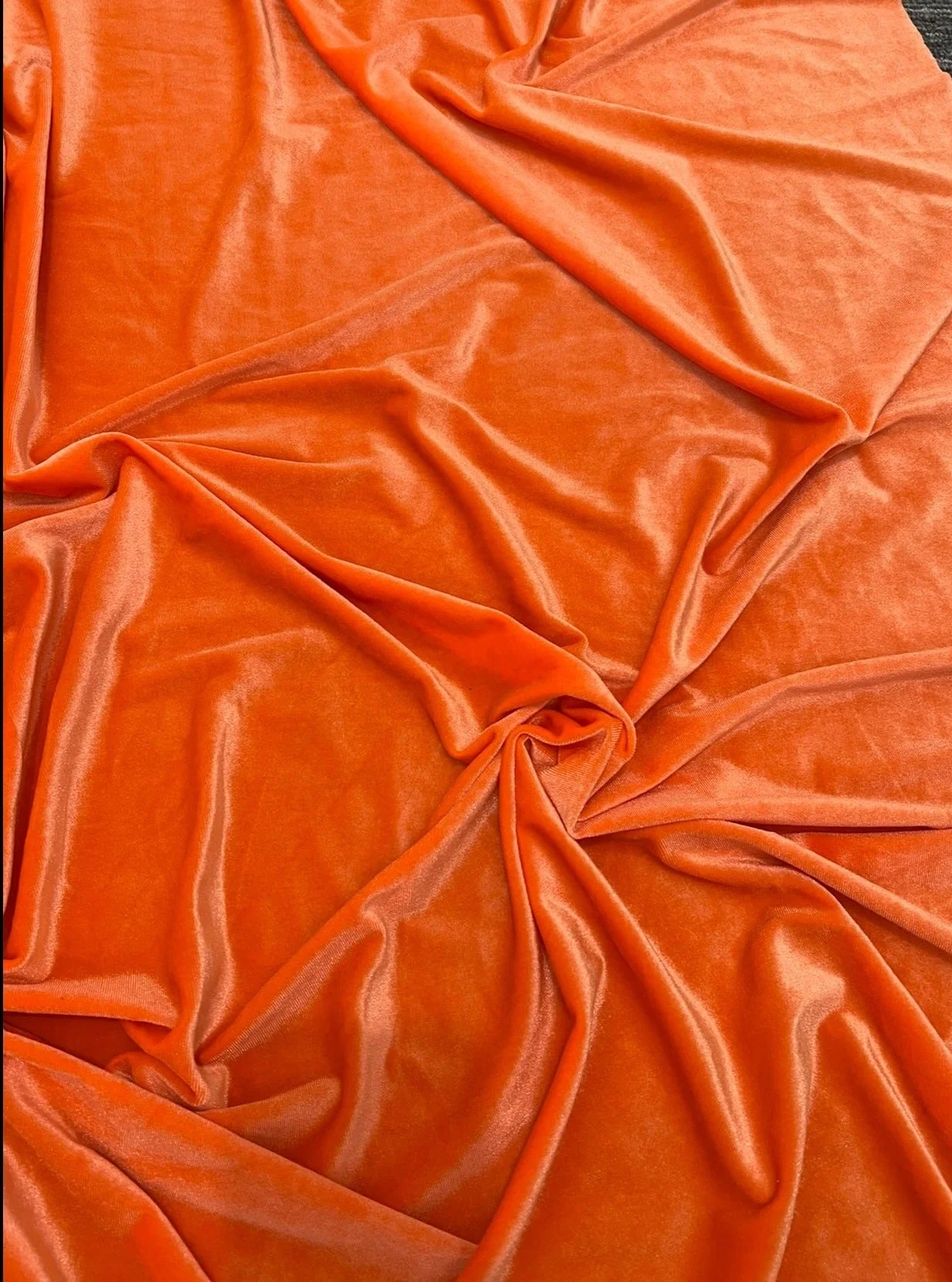 Orange Stretch Velvet - Image 8
