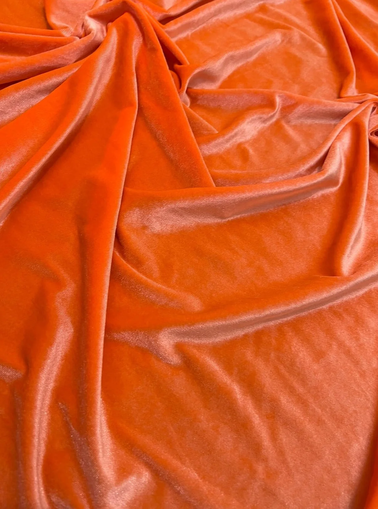 Orange Stretch Velvet - Image 9