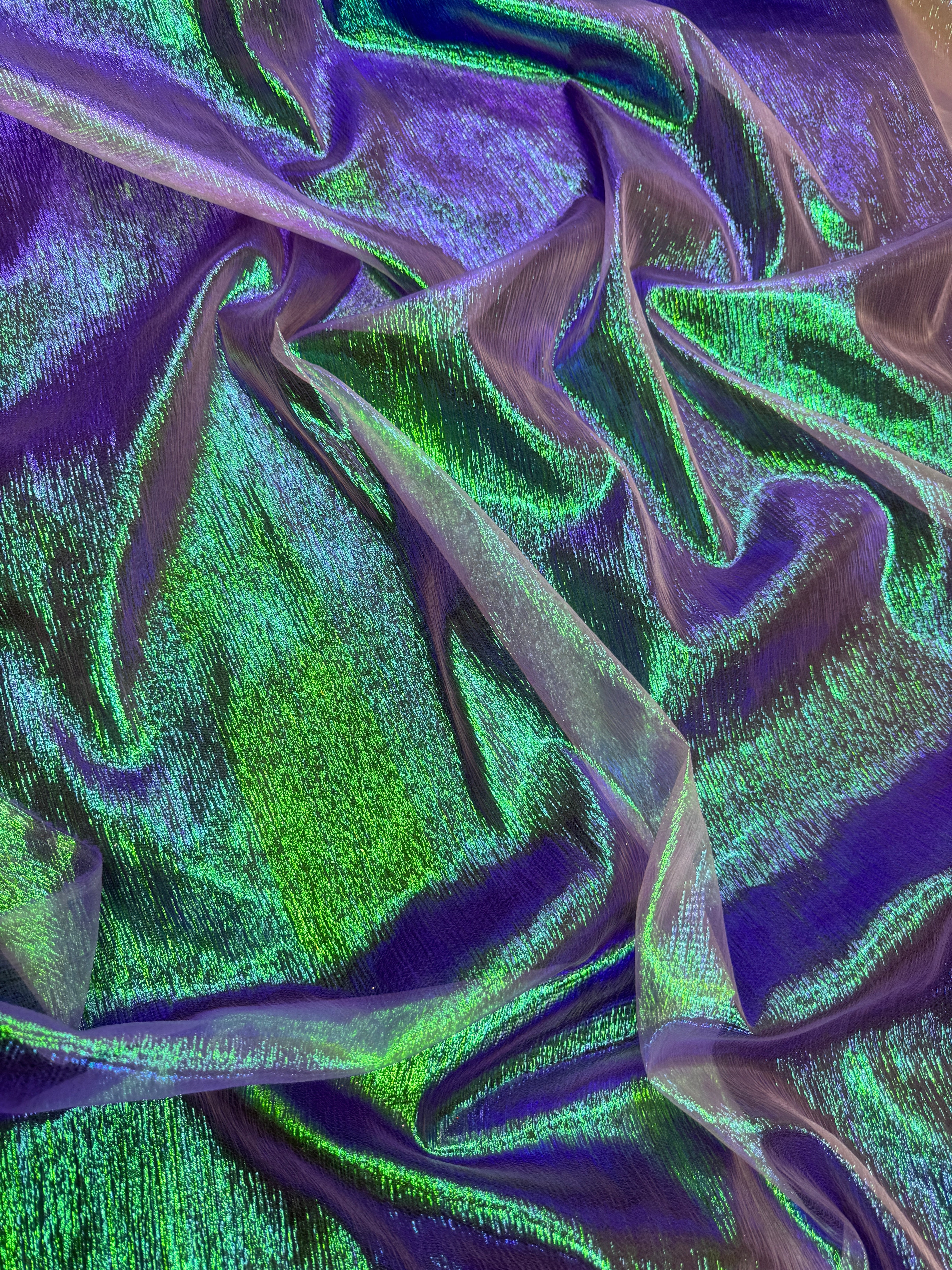 Lavender Iridescent Crushed Organza - Image 9