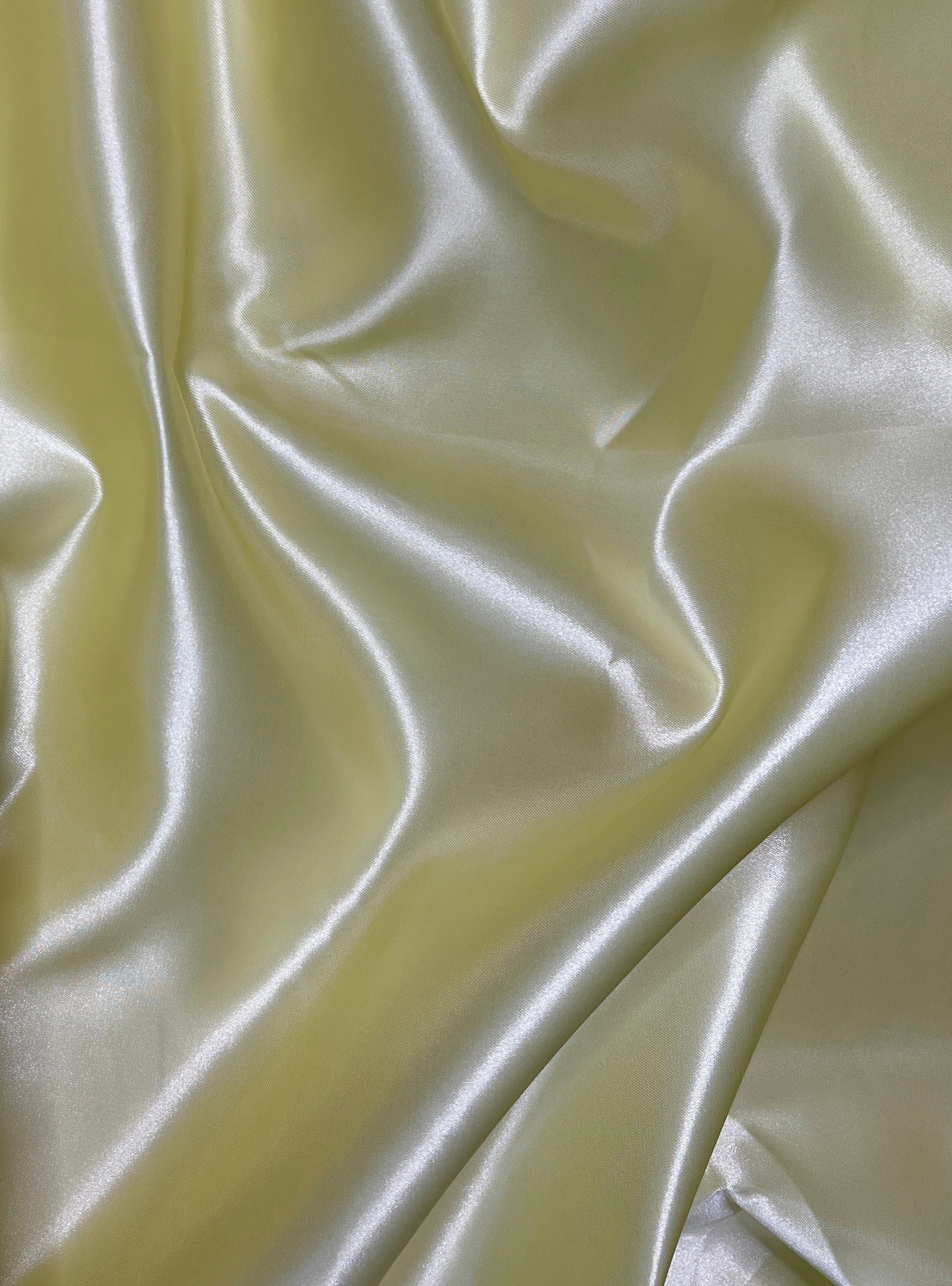 Pale Yellow Heavy Satin - Image 6