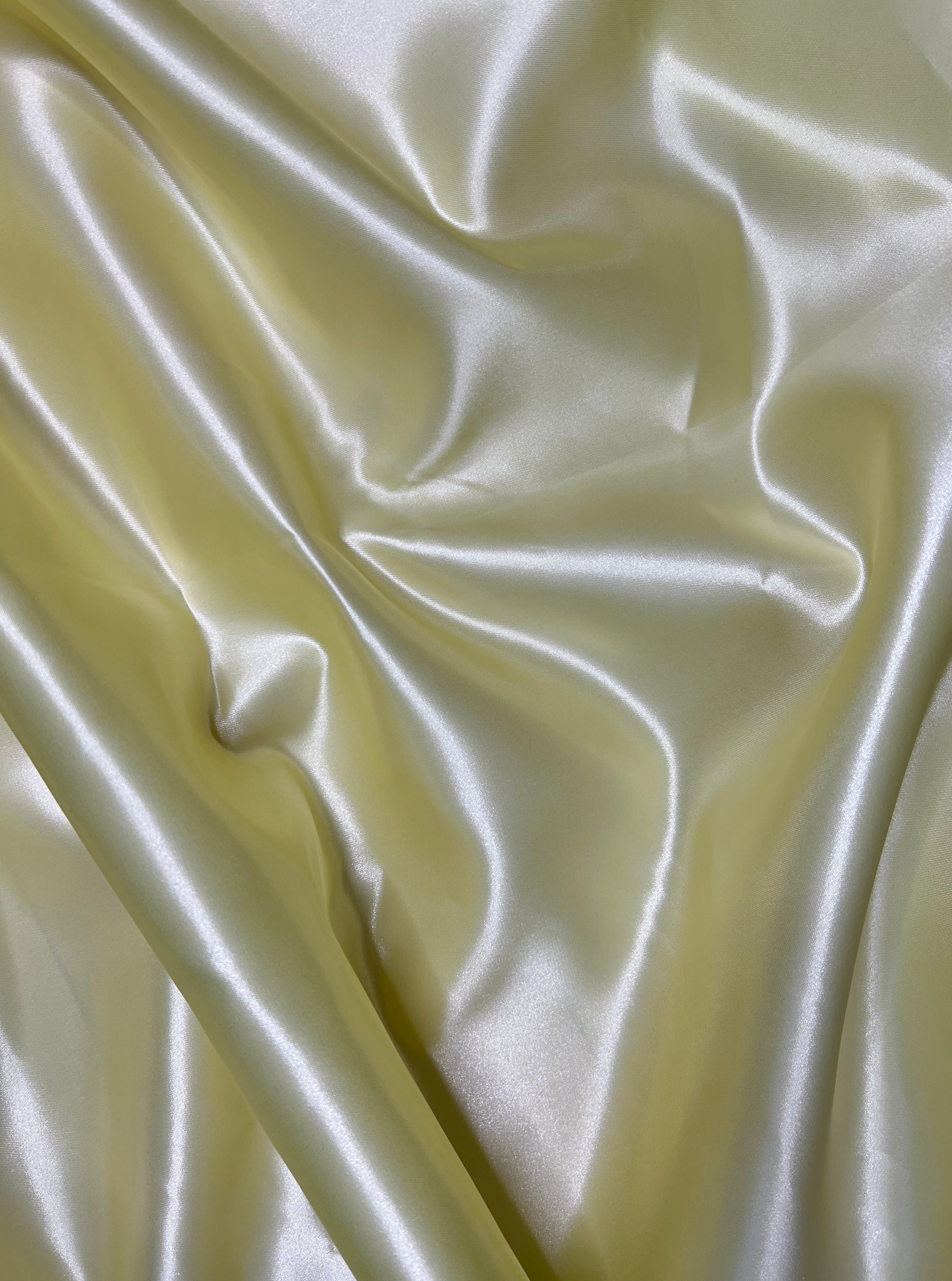 Pale Yellow Heavy Satin - Image 7