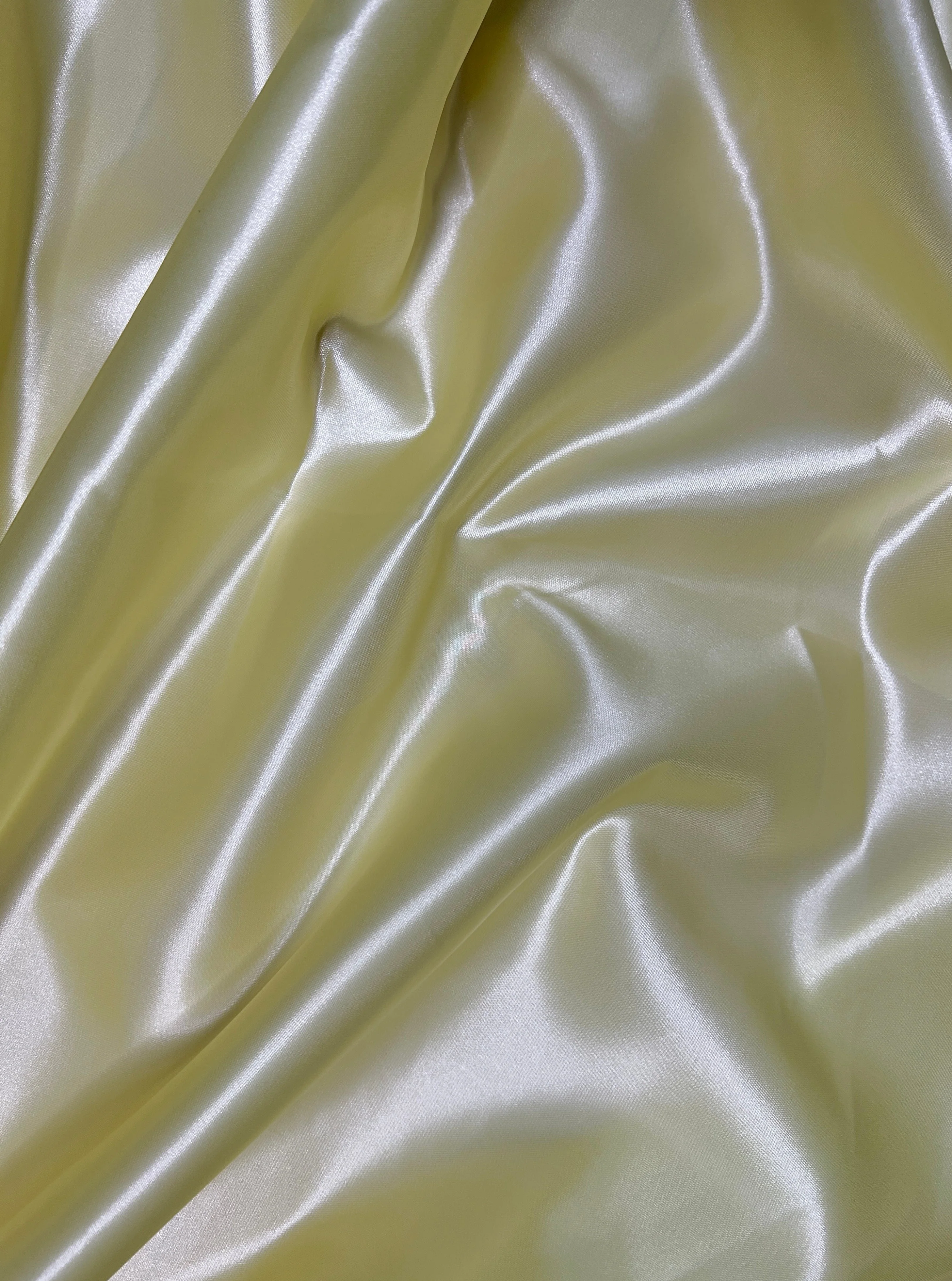 Pale Yellow Heavy Satin - Image 8