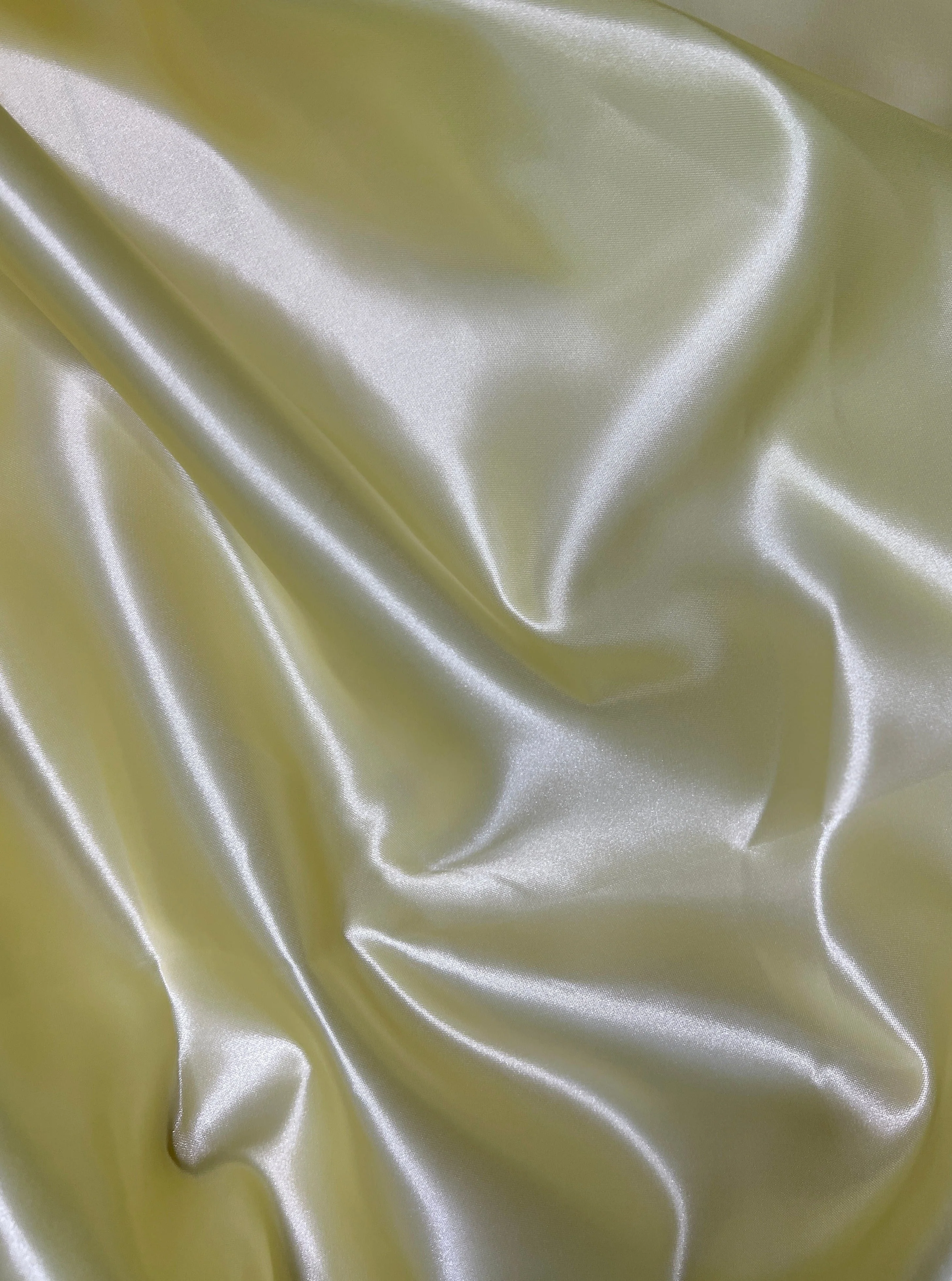 Pale Yellow Heavy Satin - Image 9