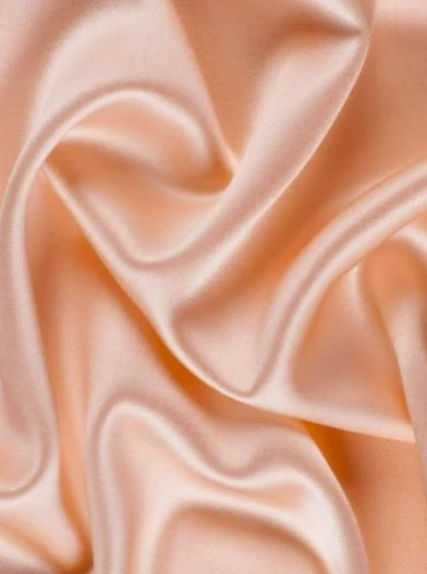 Peach Silky Stretch Satin - Image 6